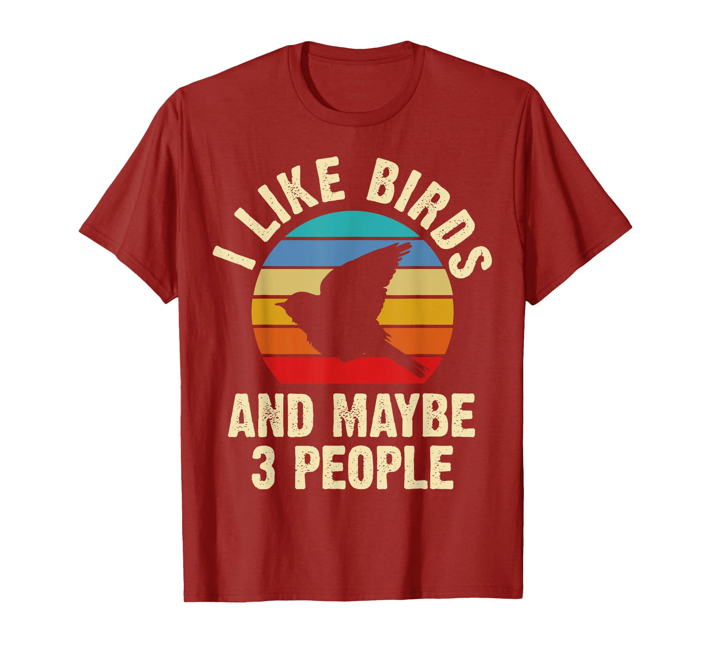 I like Birds and maybe 3 people funny vintage theme gift T-Shirt