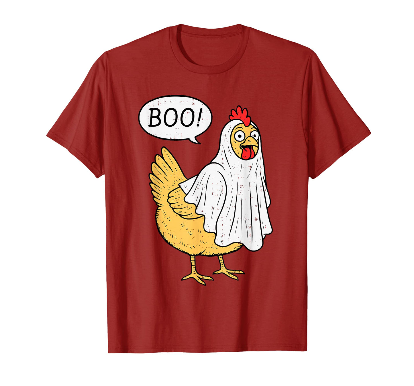 Chicken Boo Halloween Costume Farmer Boys Teens Girls Kids T-Shirt