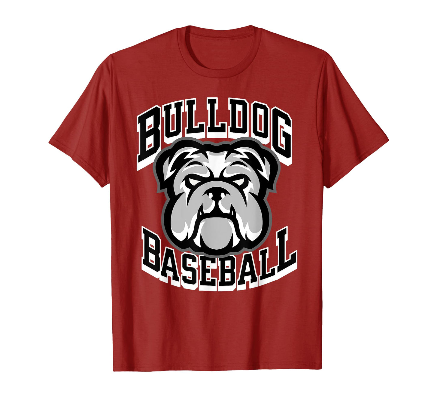 Bulldogs Black Baseball Game Day Print Stars Mom Dad Royal T-Shirt