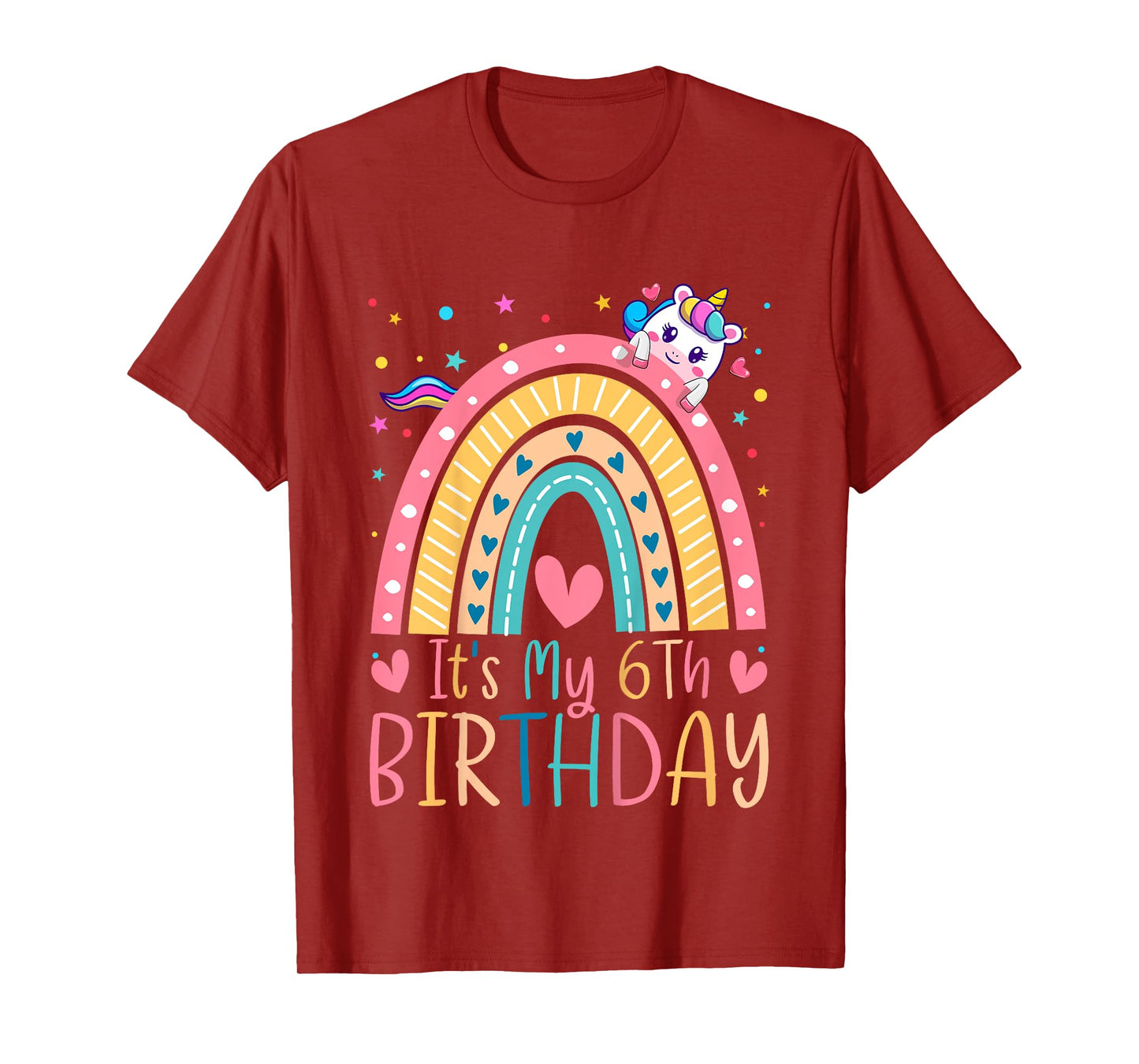 6th Birthday Girl Outfit Idea 6 Year Old Girls Birthday T-Shirt