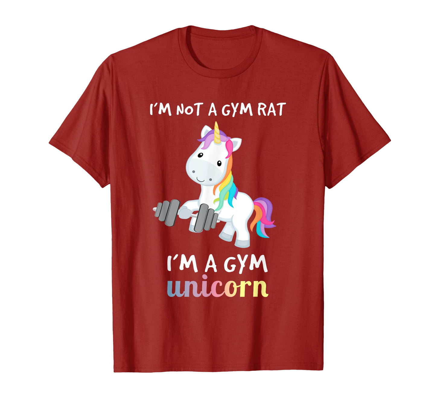 Funny Gym T Shirt Fitness Training Unicorn Lover Gifts Women T-Shirt