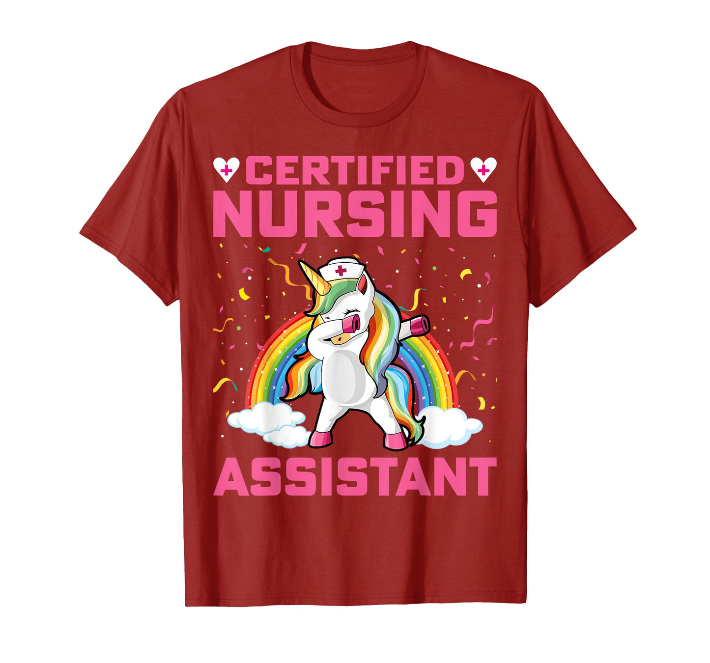 Certified Nursing Assistant - Dabbing Unicorn CNA Nursing T-Shirt
