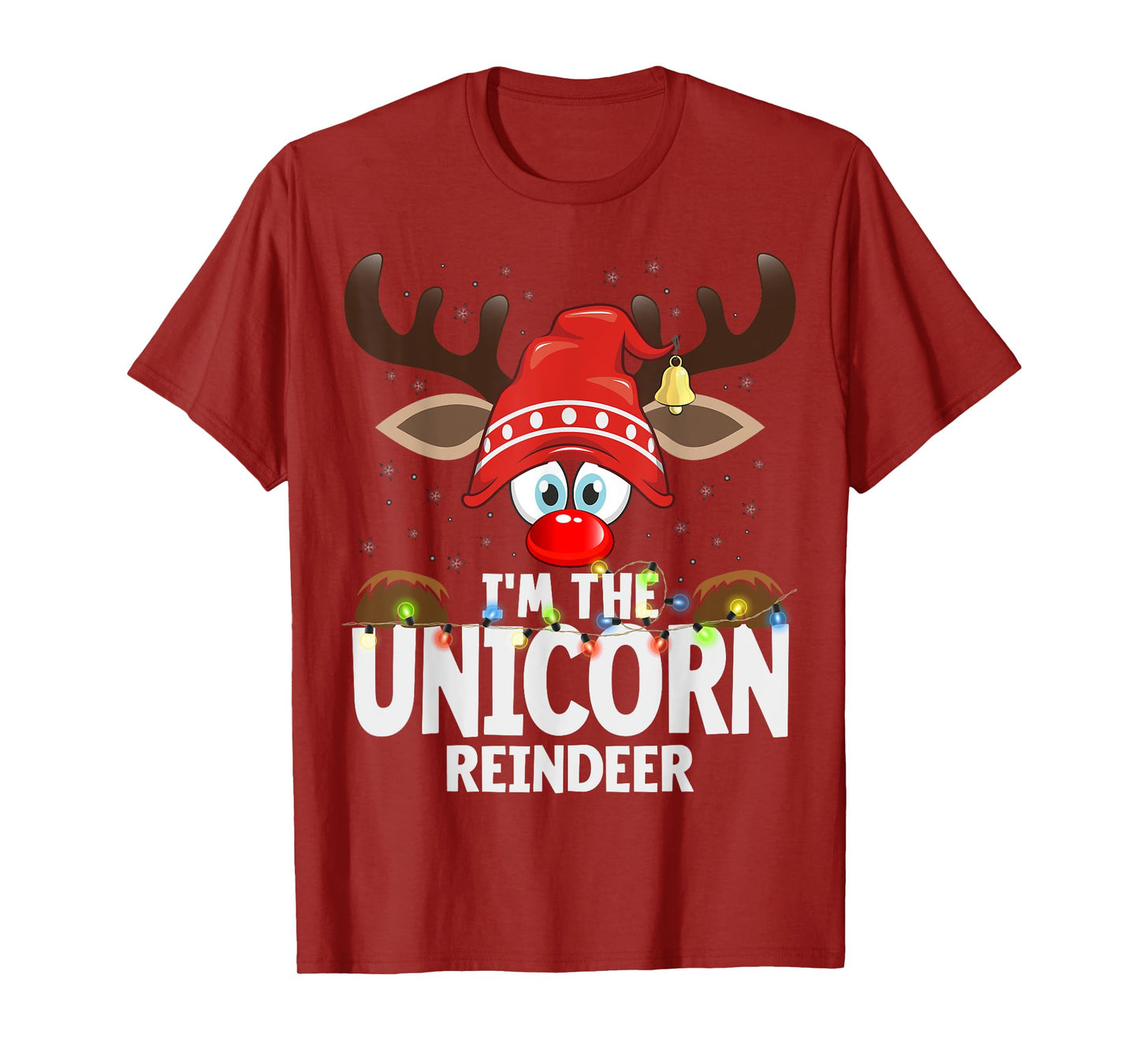 Christmas Matching I'm The Unicorn Reindeer T-Shirt