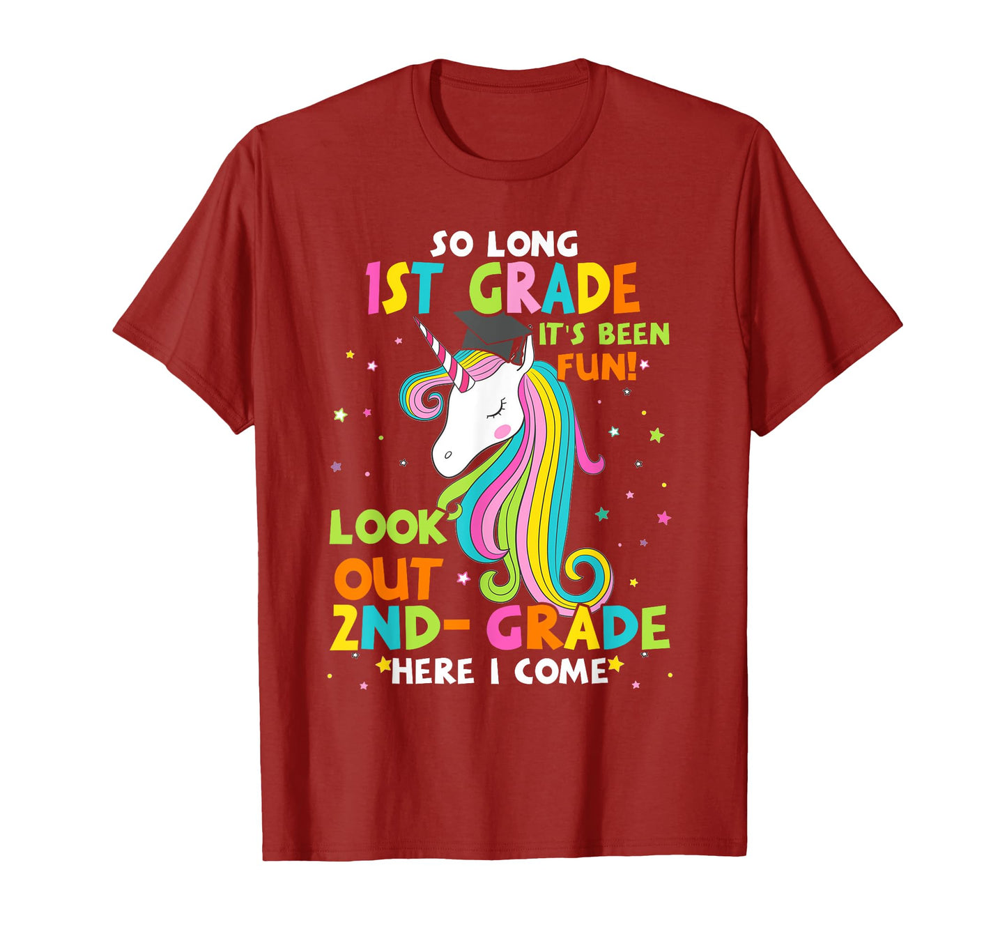 So Long 1st Grade 2nd Grade Here I Come Graduation Girls T-Shirt