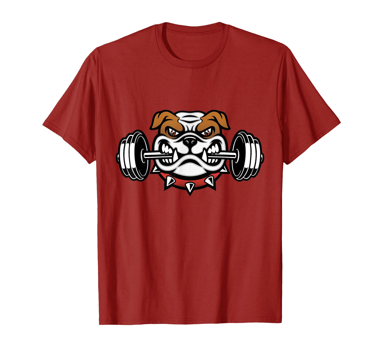 Funny Bulldog Weightlifting Fitness Gym T-Shirt for Men Women Kids