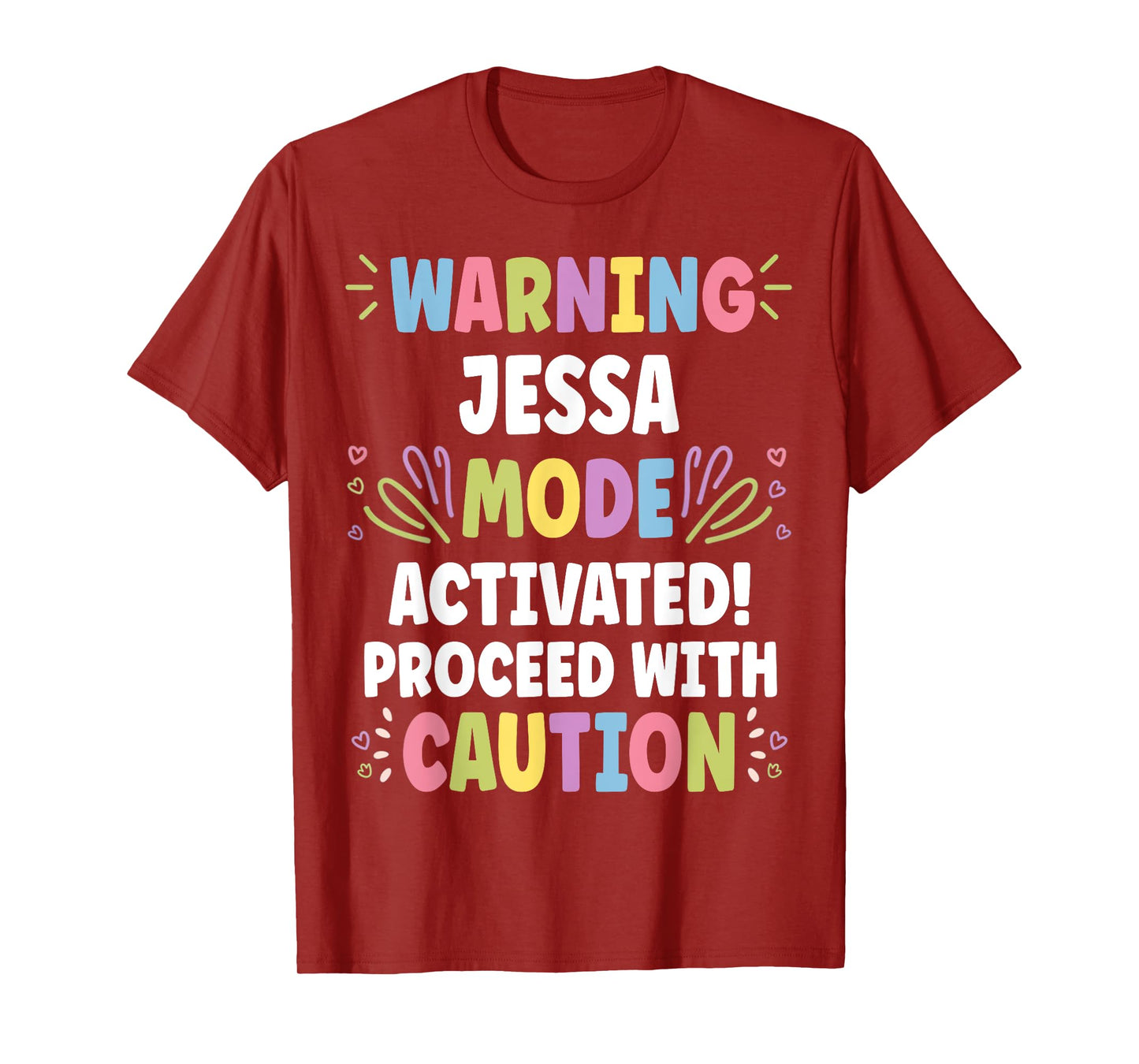 JESSA Personalized Name Funny Cute Custom JESSA Name T-Shirt