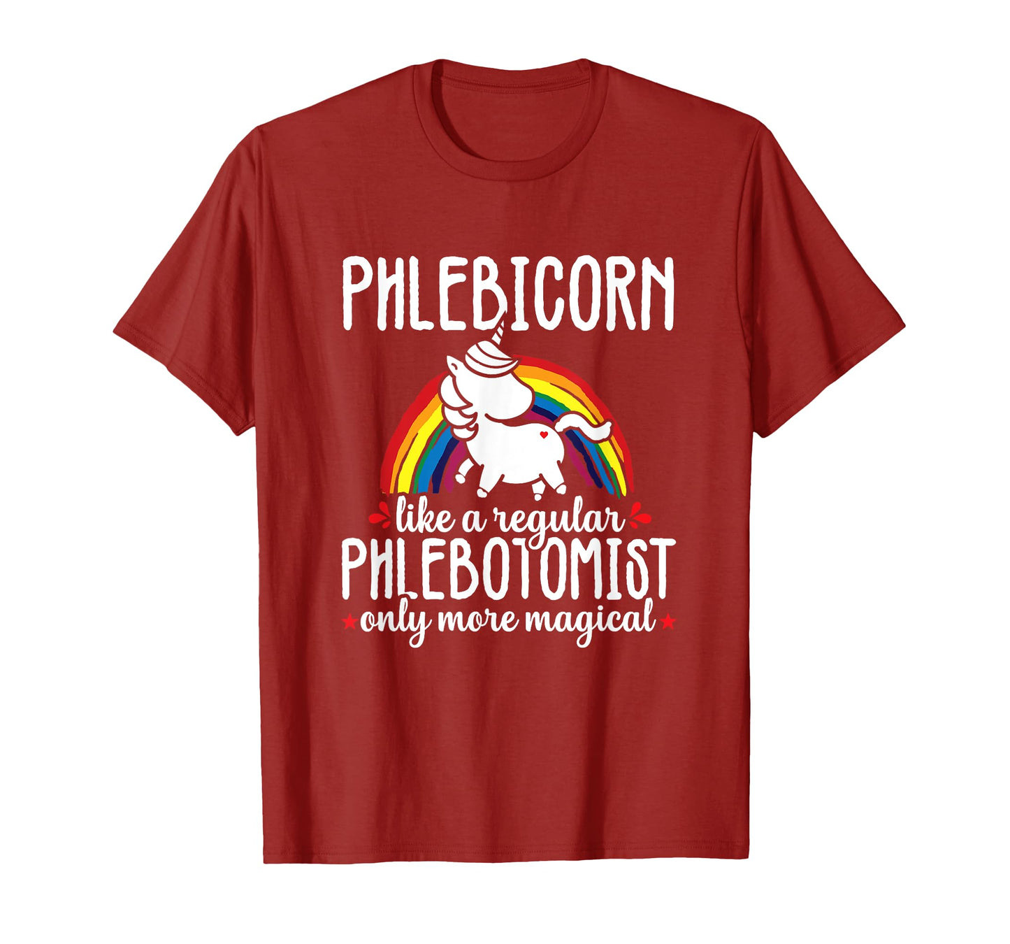 Funny Unicorn Phlebotomist Phlebotomy technician Nurse RN T-Shirt