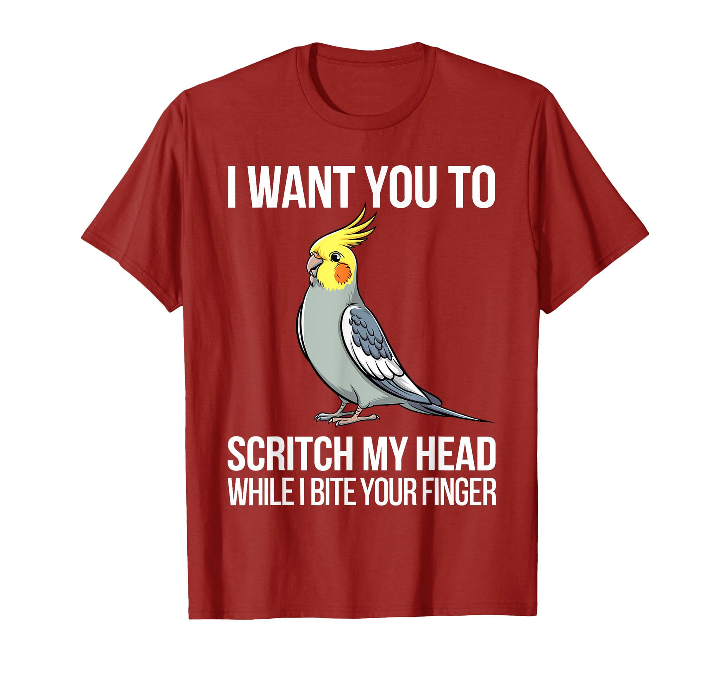 Cockatiel Art For Men Women Cockatoo Bird Cockatiel Lover T-Shirt