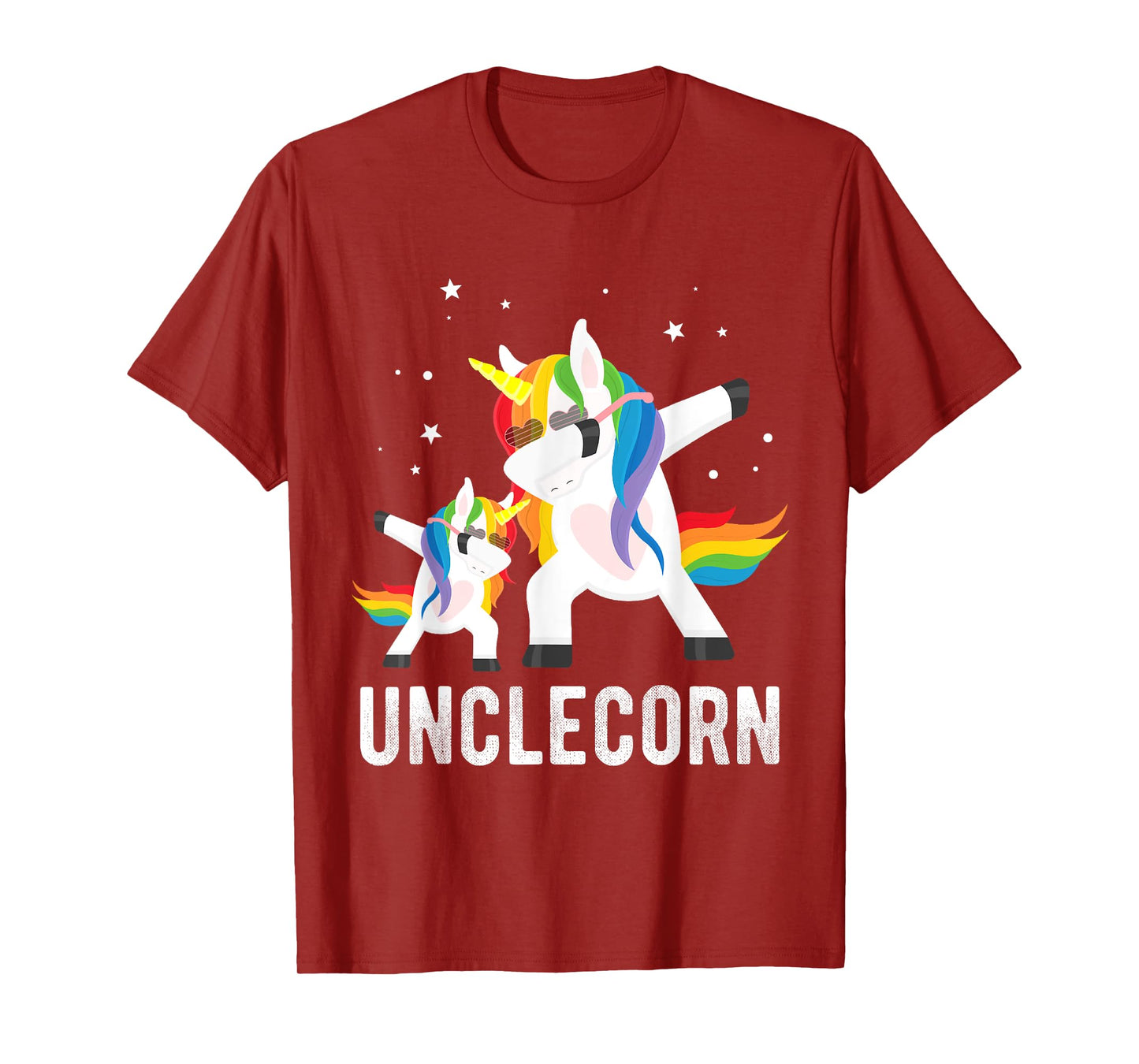 Dabbing Unclecorn, Funny Unicorn Lover Tee for Uncle and Kid T-Shirt