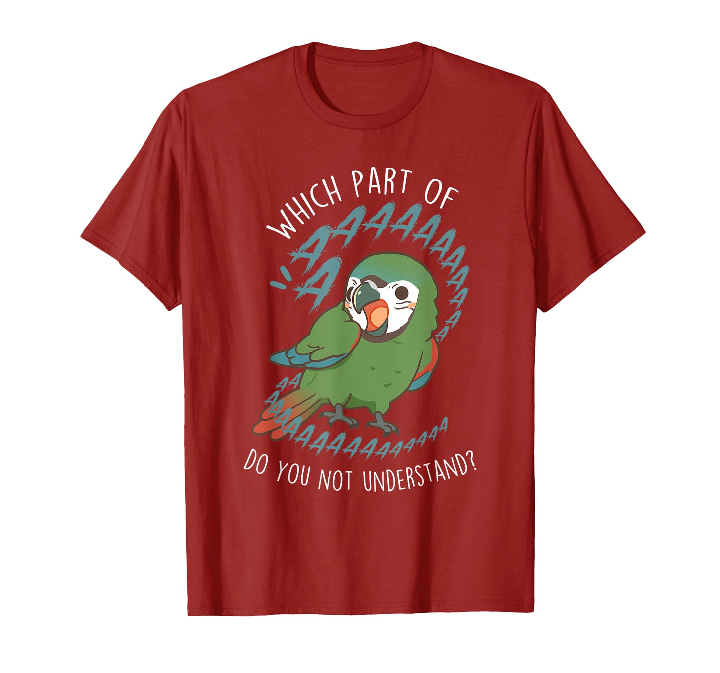 Severe Macaw Parrot Aaaa, Funny Cute Pet Mini Macaw Mom Dad T-Shirt