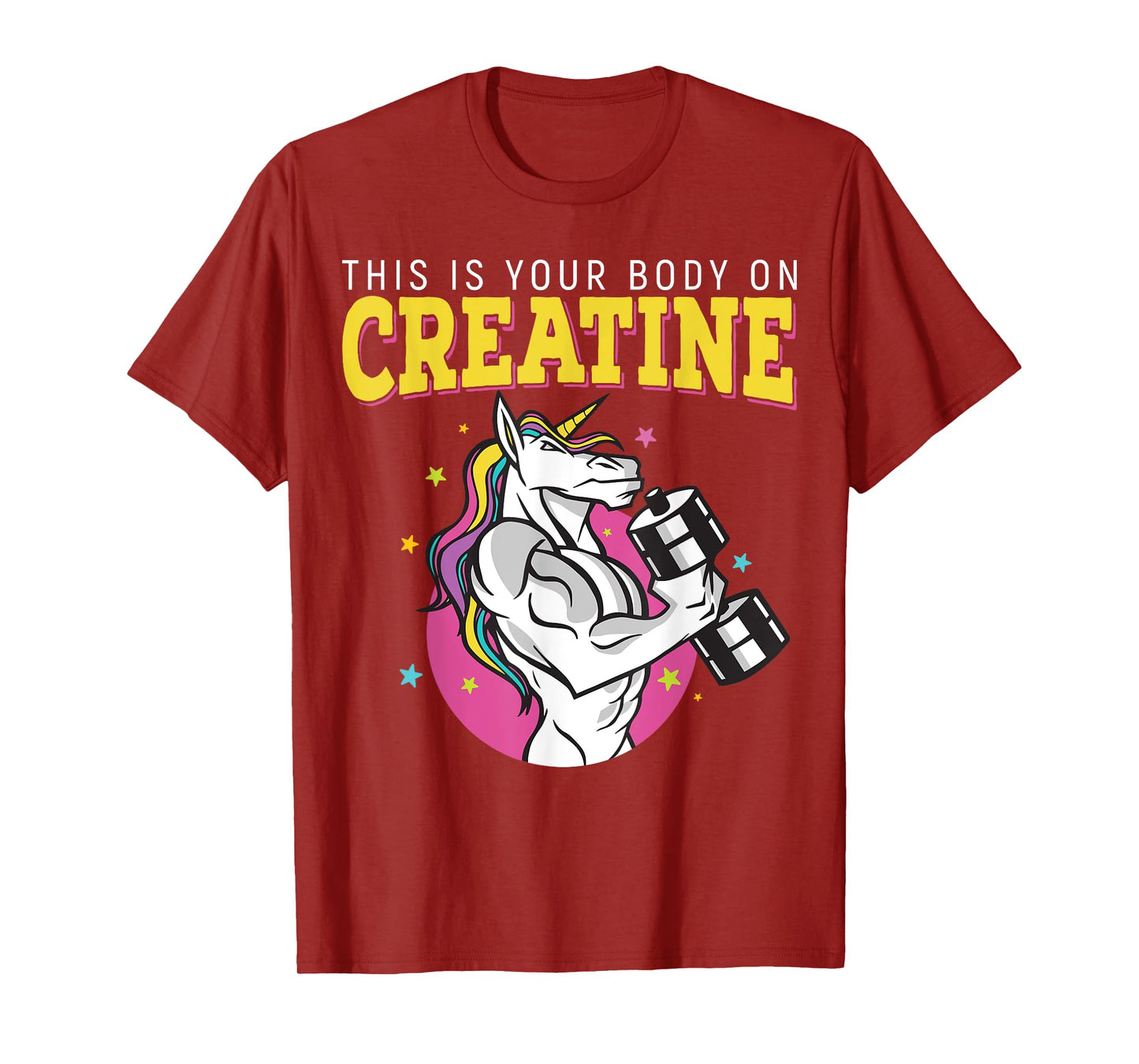 This Is Your Body On Creatine Gym Fitness Weightlifting T-Shirt