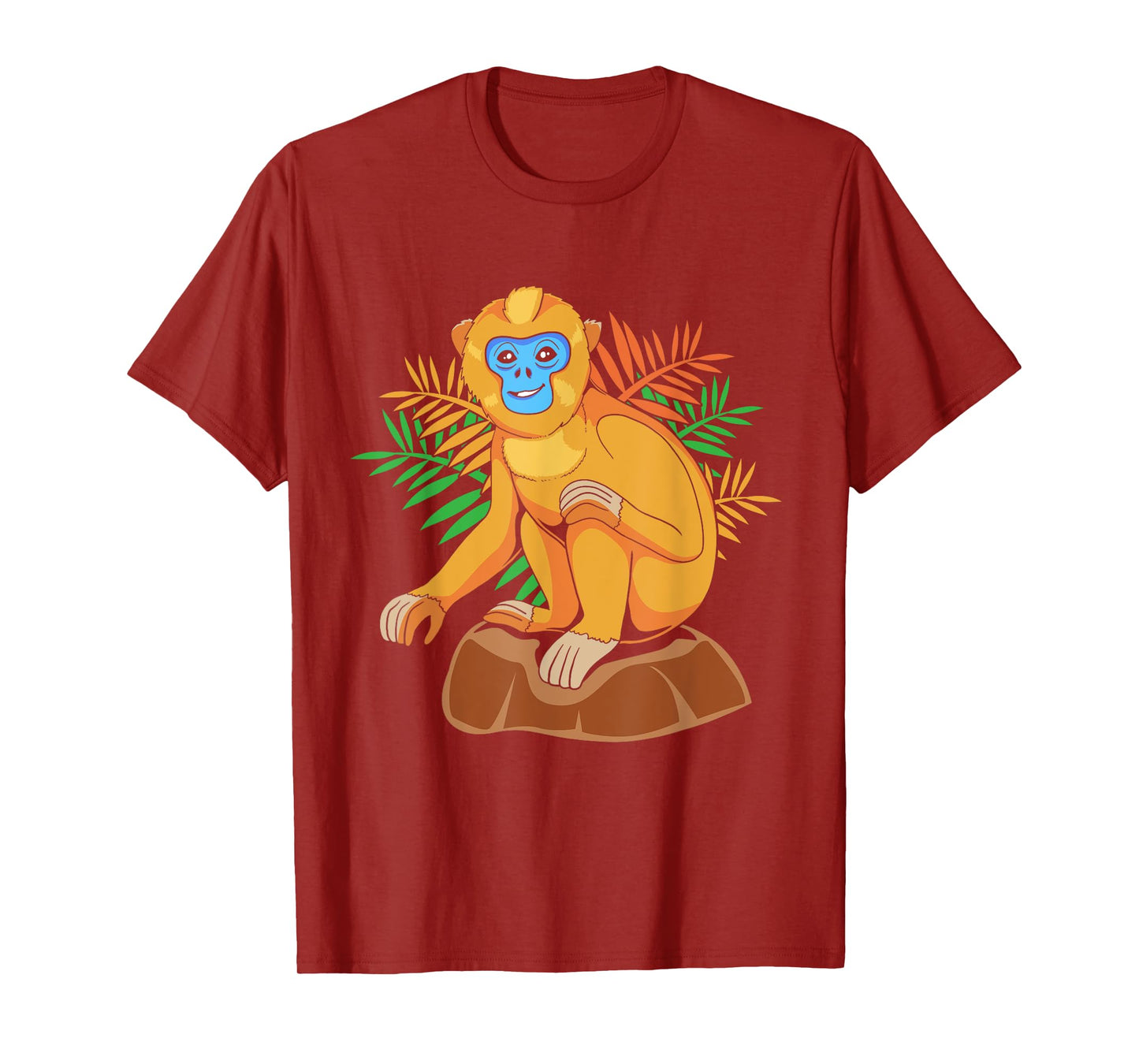 Funny Golden Snub Nosed Monkey Sitting T-Shirt