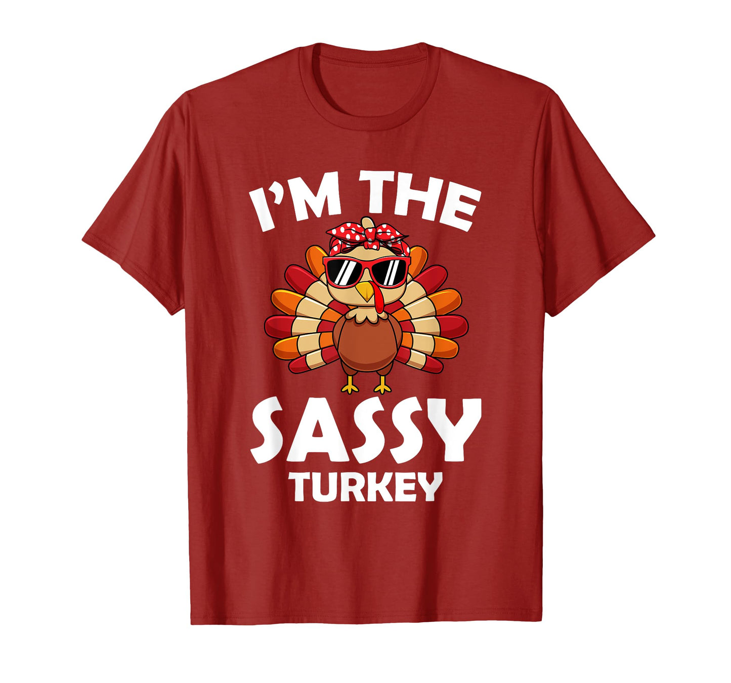 Sassy Turkey Family Group Matching Thanksgiving Party T-Shirt