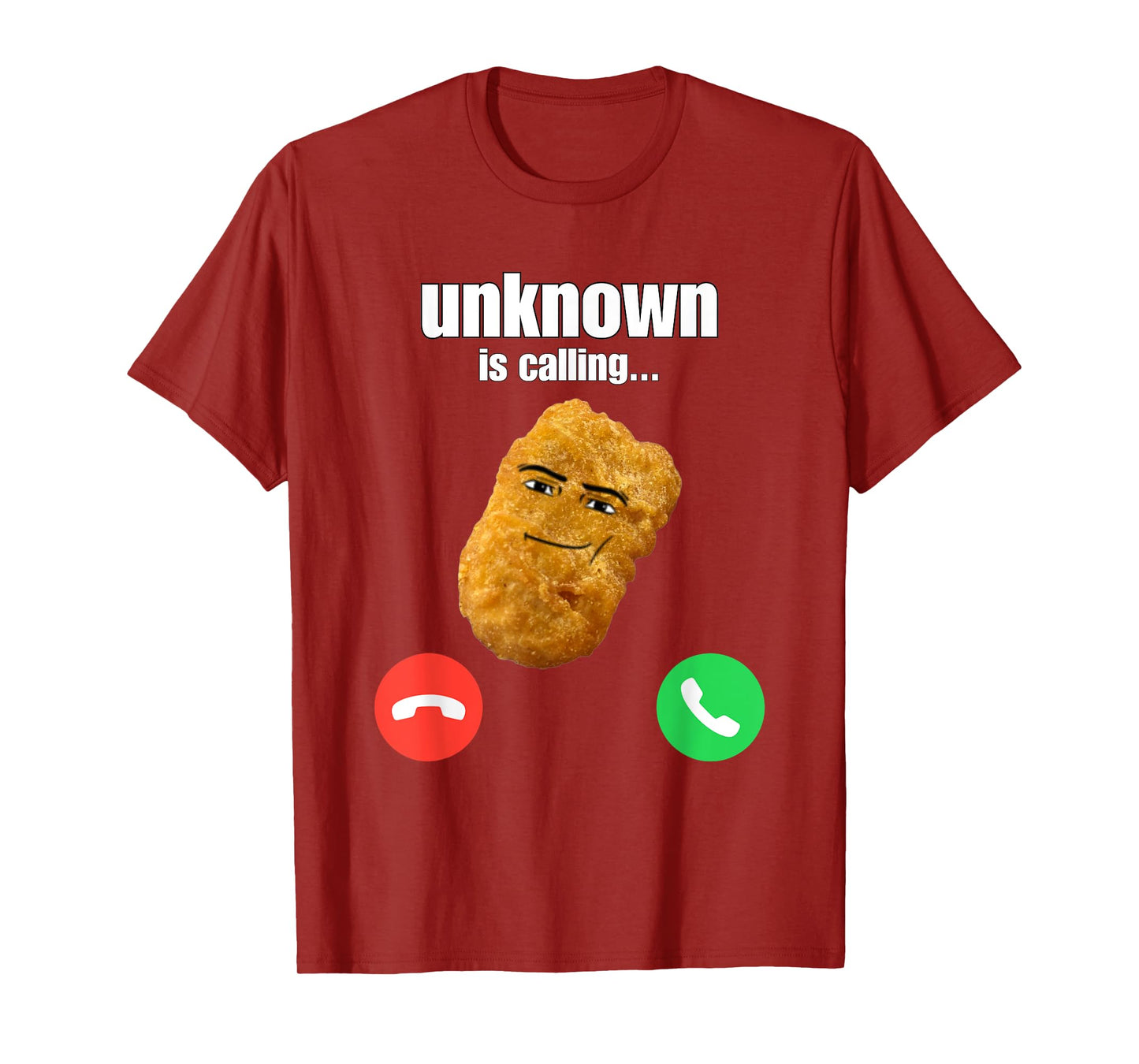 Chicken Nugget Man Face Cowboy Meme T-Shirt