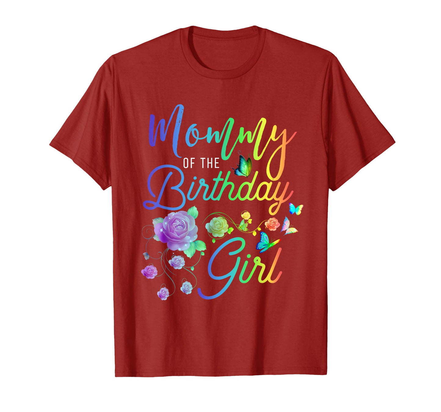 Fun Mommy of The Birthday Girl Mothers Moms Women Party Day T-Shirt