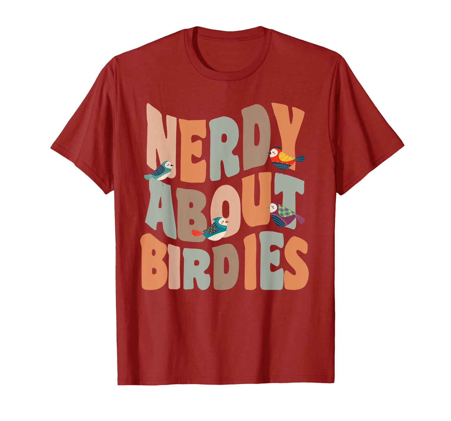 Birder Nerdy About Birdies Funny Bird Watching Pun T-Shirt