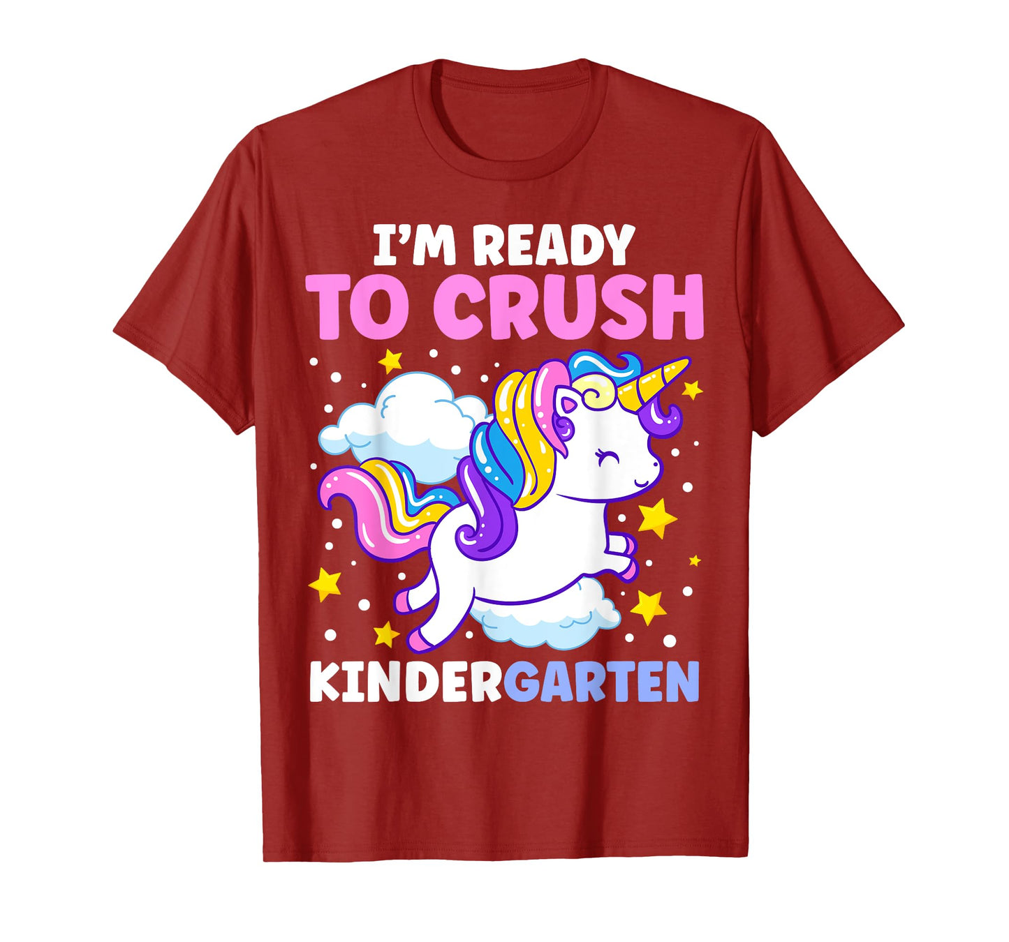 First Day of Kindergarten Unicorn Girls Back to School T-Shirt