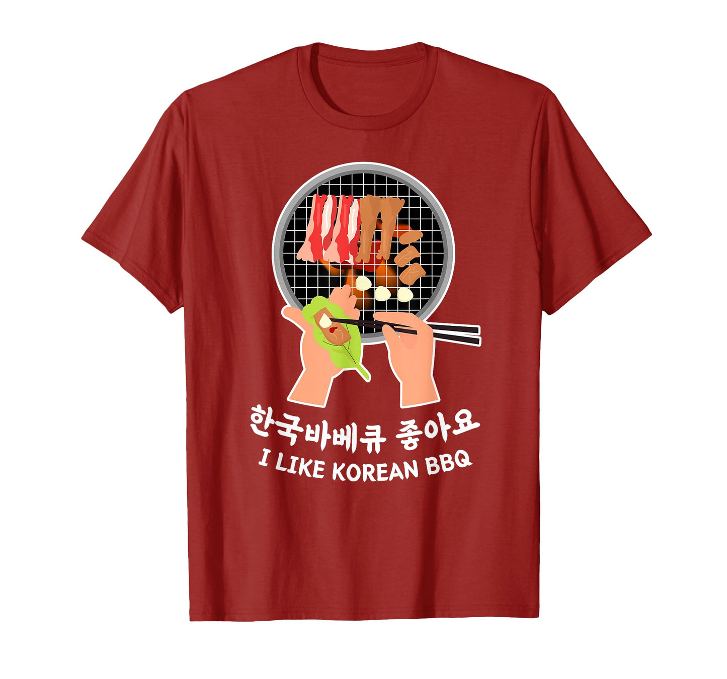 Love South Korea - Bulgogi Food & Hangul I LIKE KOREAN BBQ T-Shirt
