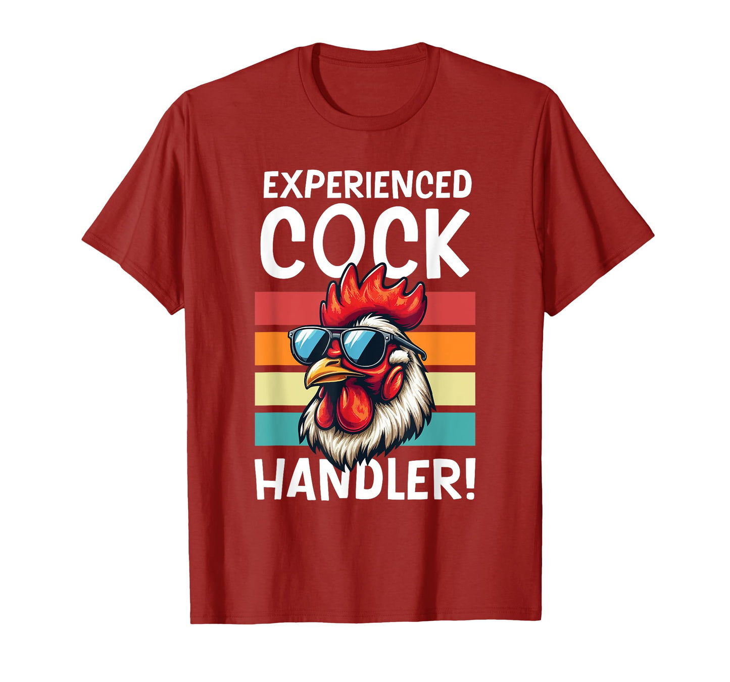 Experienced Cock Handler Funny Chicken Farmer Lovers Retro T-Shirt