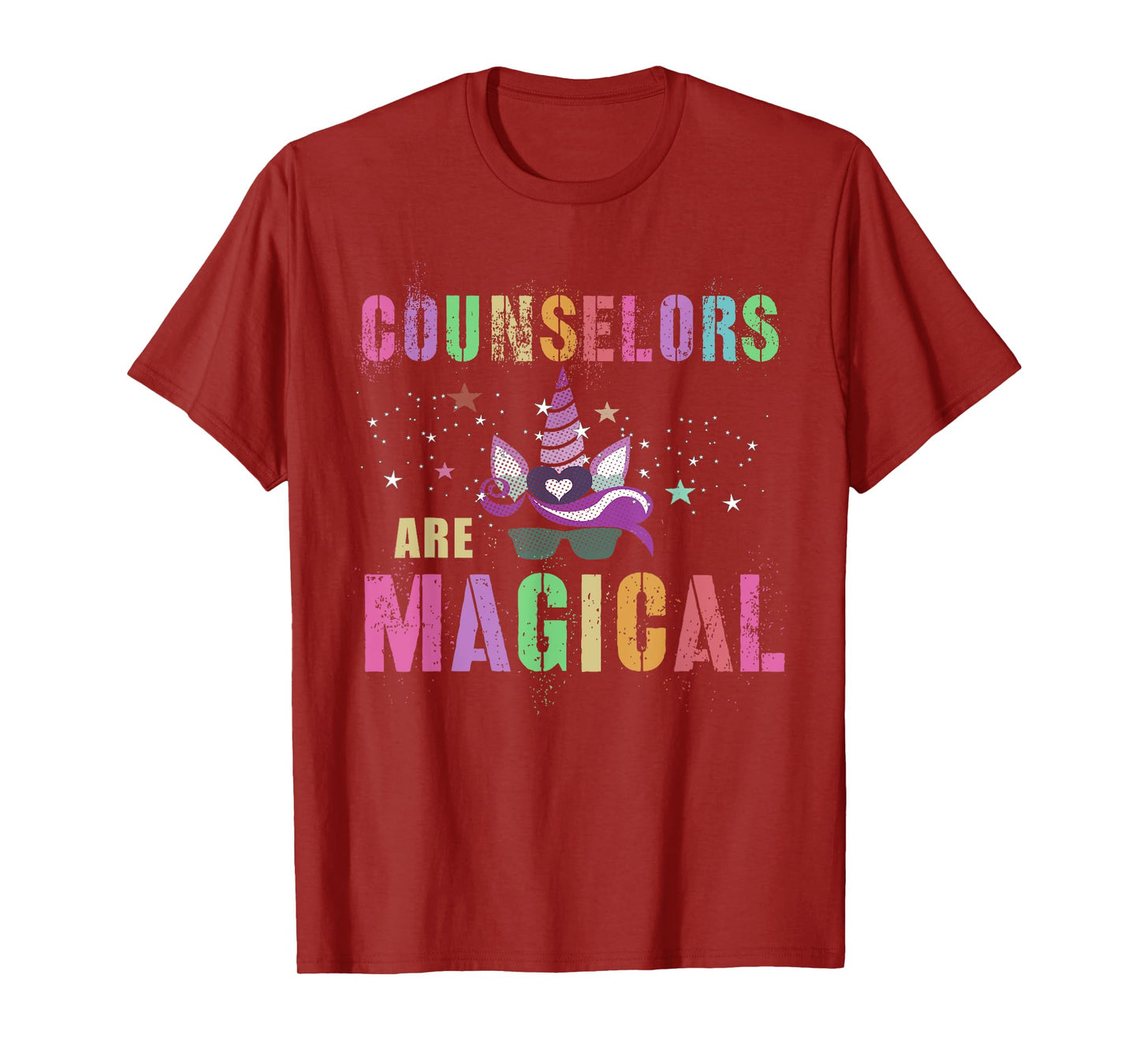 Funny COUNSELORS ARE MAGICAL I'm Unicorn School Counseling T-Shirt