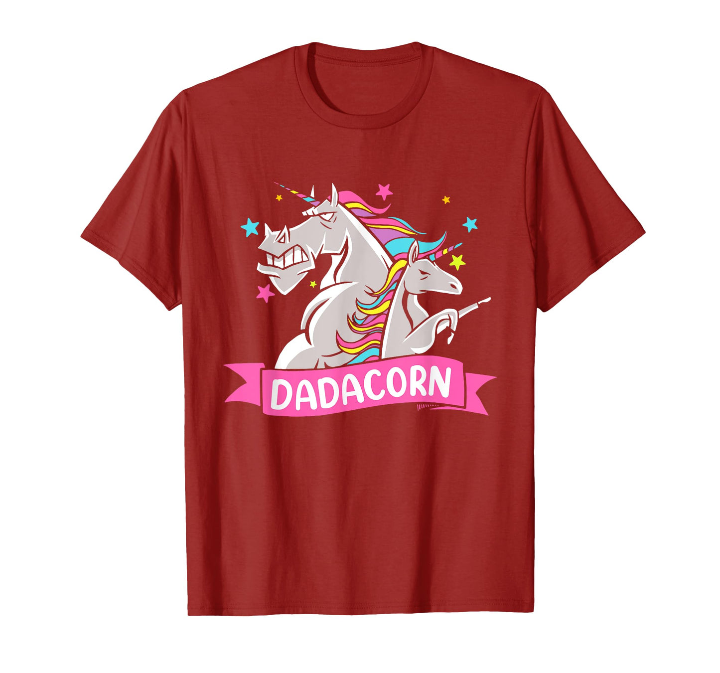 Fathers Day Gift Unicorn Dad Shirt Funny Dadacorn Kids Men T-Shirt