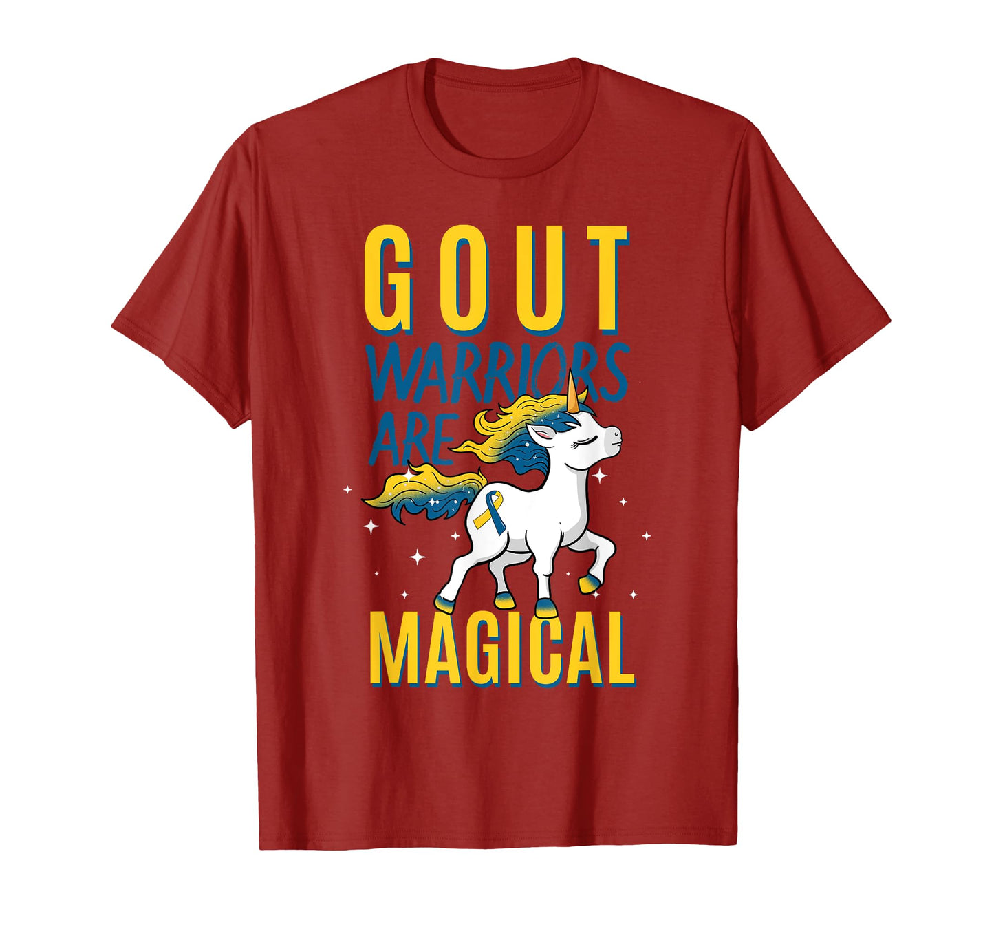 Gout Warrior Awareness Ribbon Warrior Arthritis Podagra T-Shirt