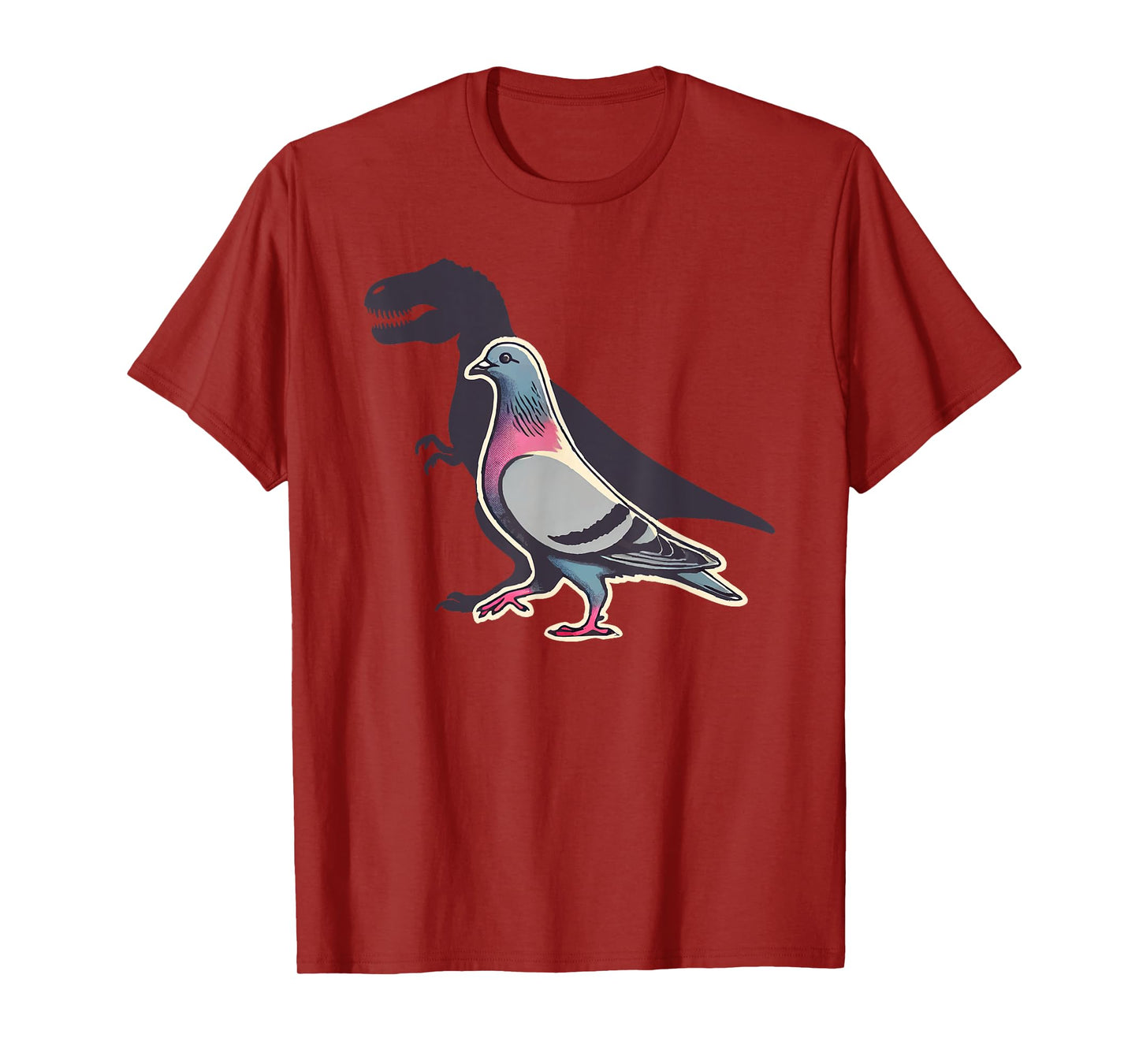 T-Rex Pigeon Racing Dinosaur Bird Animal Lover Funny T-Shirt