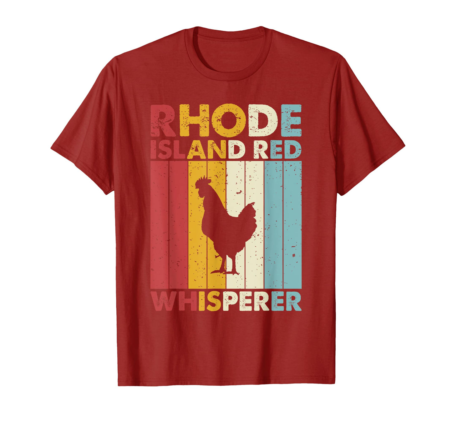 Chicken Dad Mom Whisperer - Farmer Vintage Rhode Island Red T-Shirt