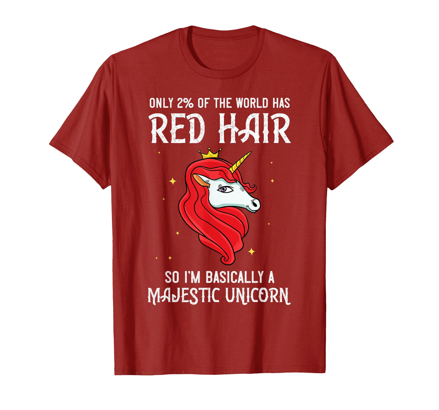 Red Hair Unicorn Redhead Funny Red Headed T-Shirt