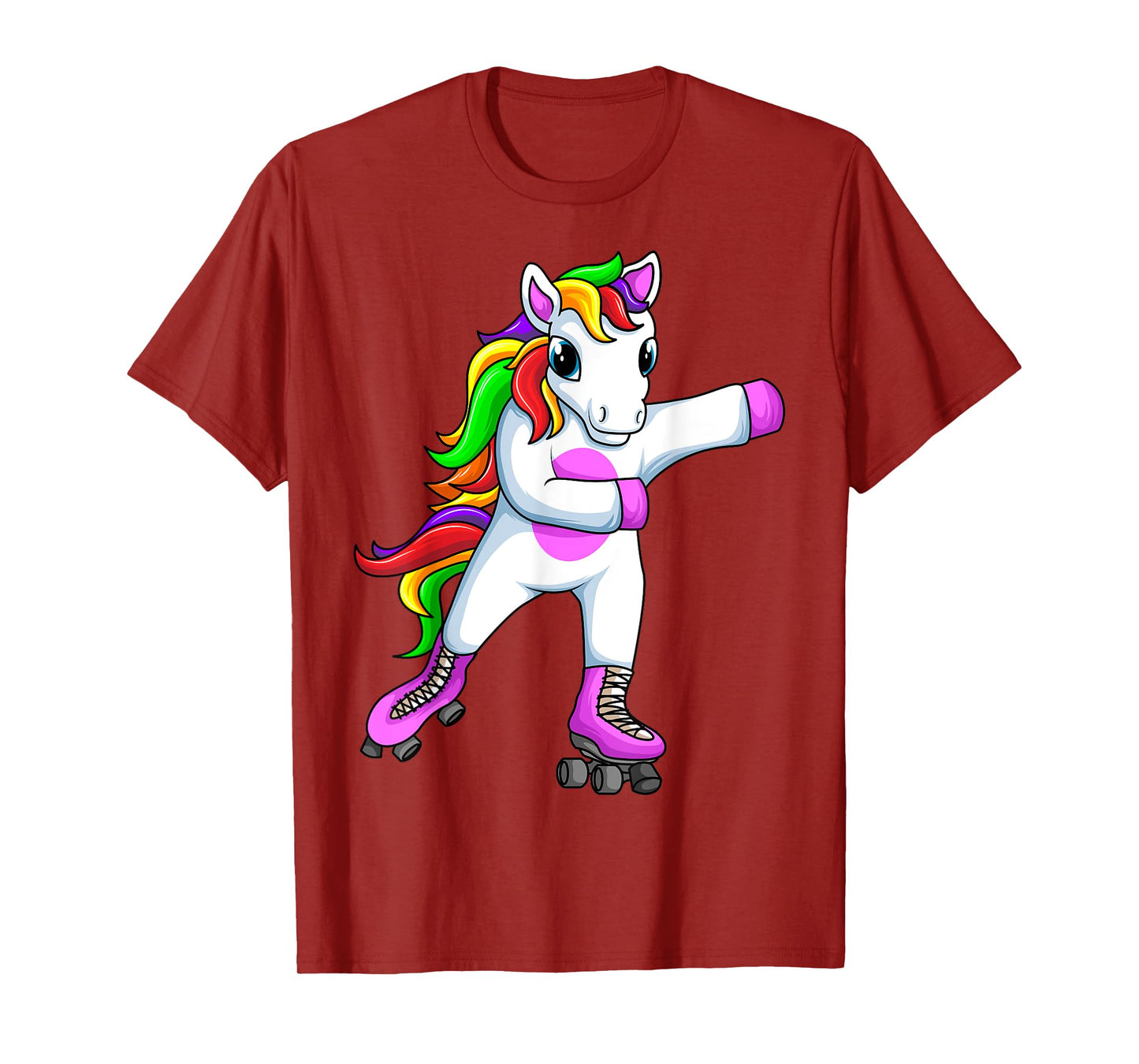 Roller Girl Unicorn Roller Skates Skating Funny Girls T-Shirt
