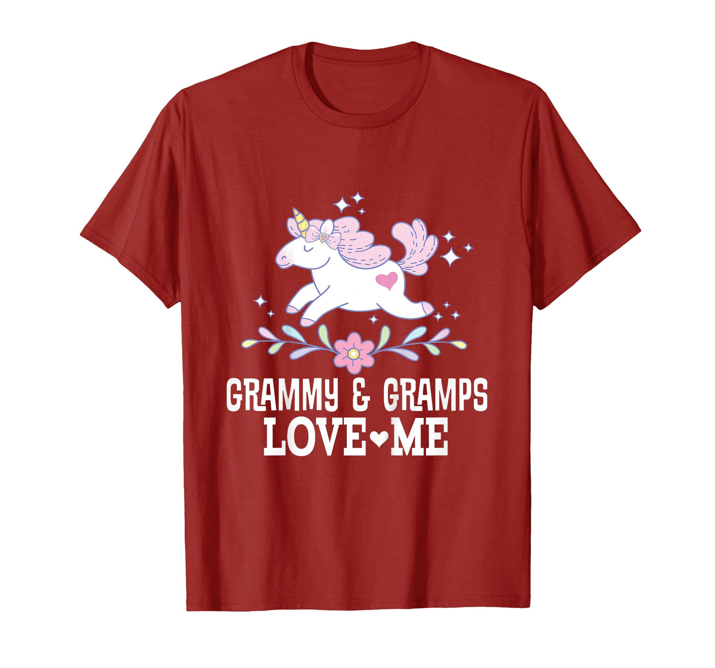 Grammy and Gramps Love Me Grandchild Unicorn T-Shirt