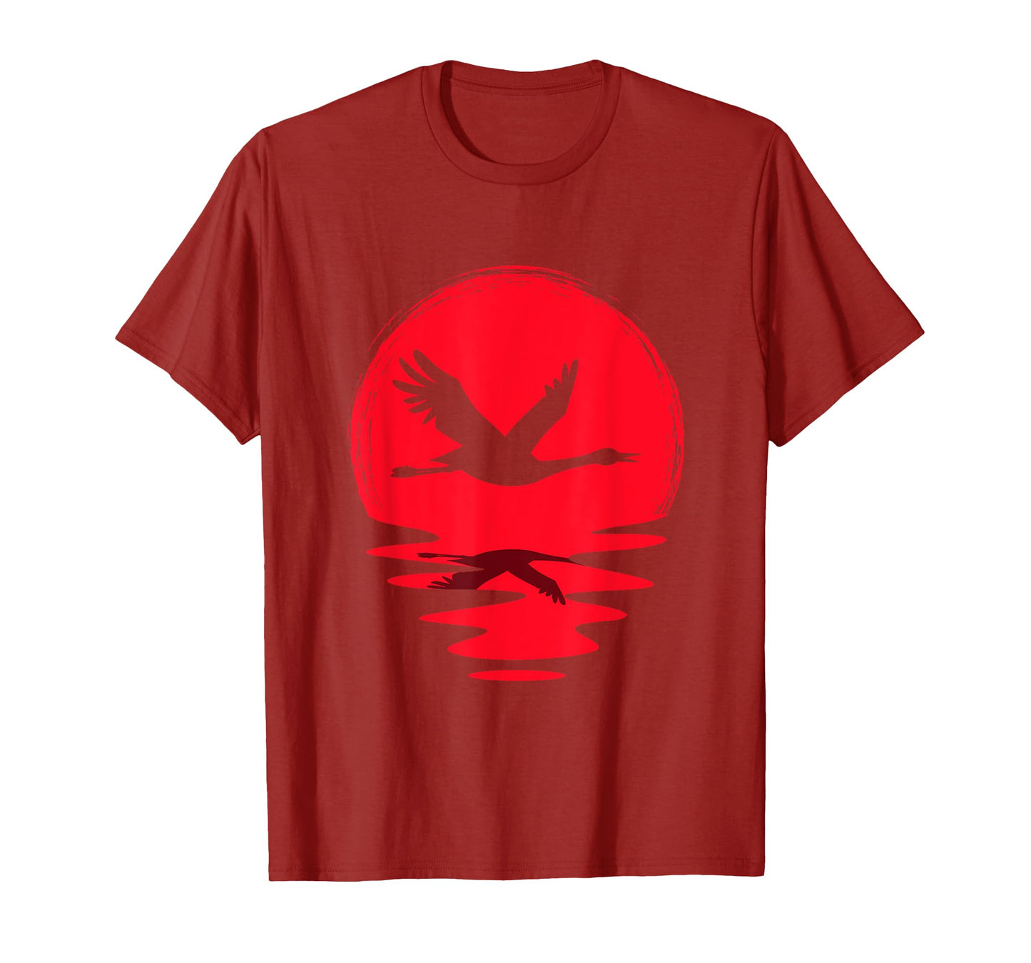 Common Crane Nature Origami Birdie Animal Cute Lover Bird T-Shirt