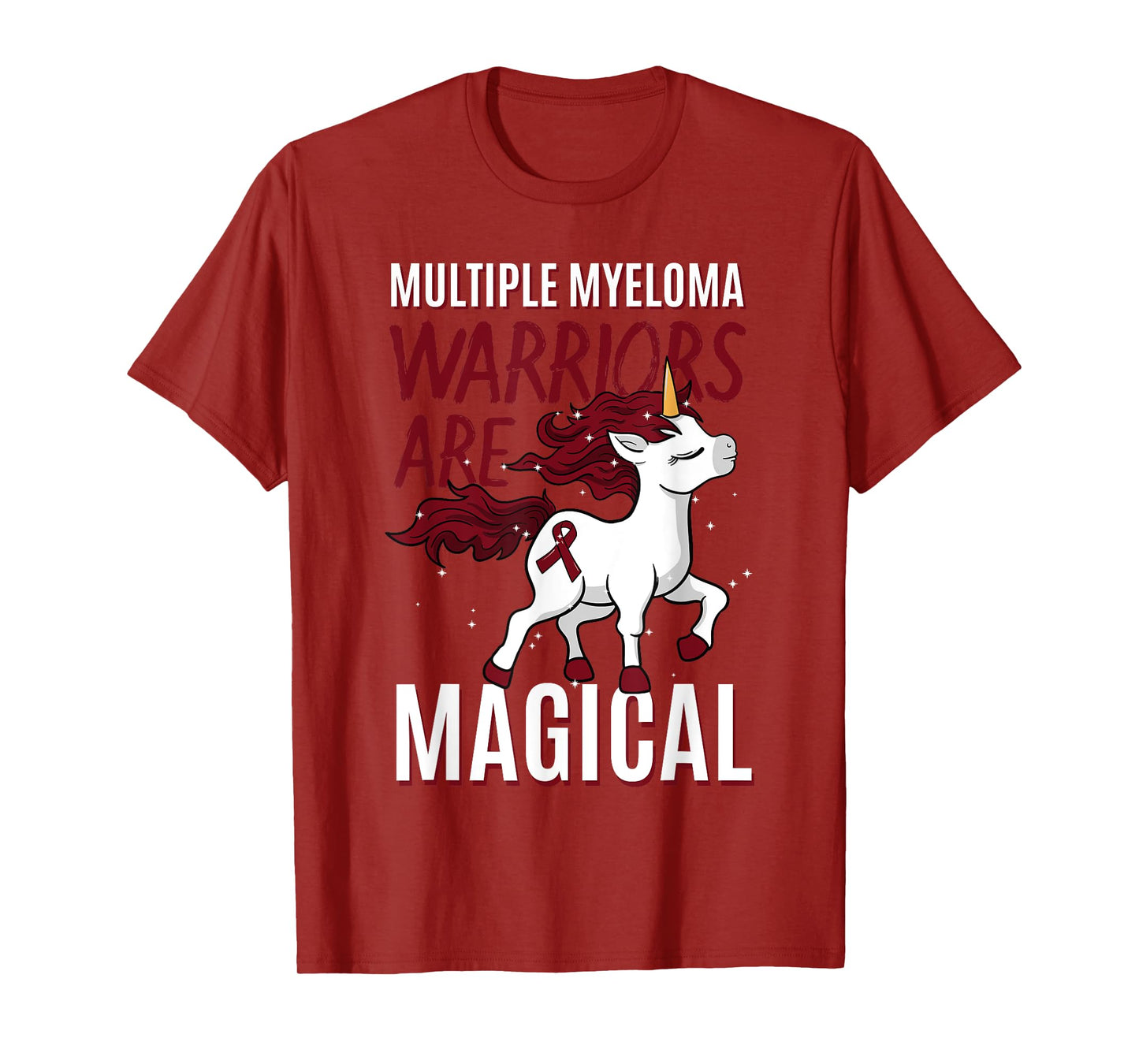 Multiple Myeloma Awareness Unicorn Lover Myelomatosis Gift T-Shirt