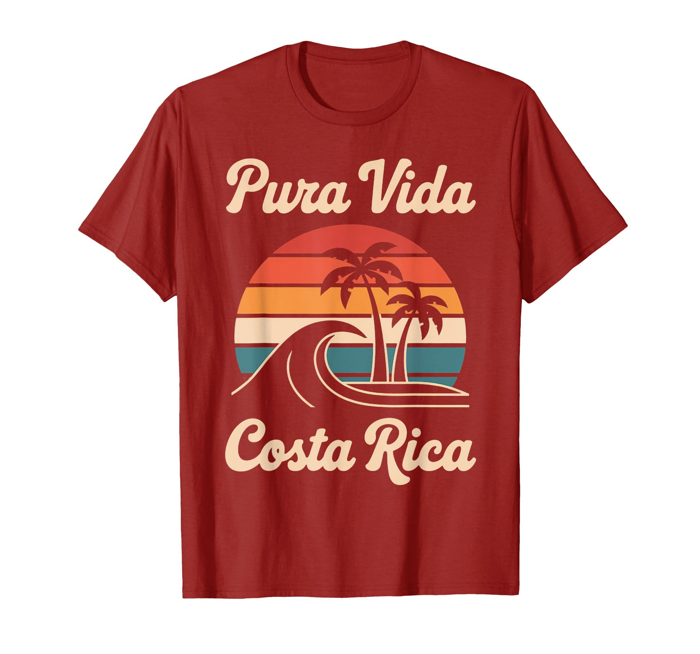 Vacation Tropical Retro Pura Vida Vintage Costa Rica T-Shirt
