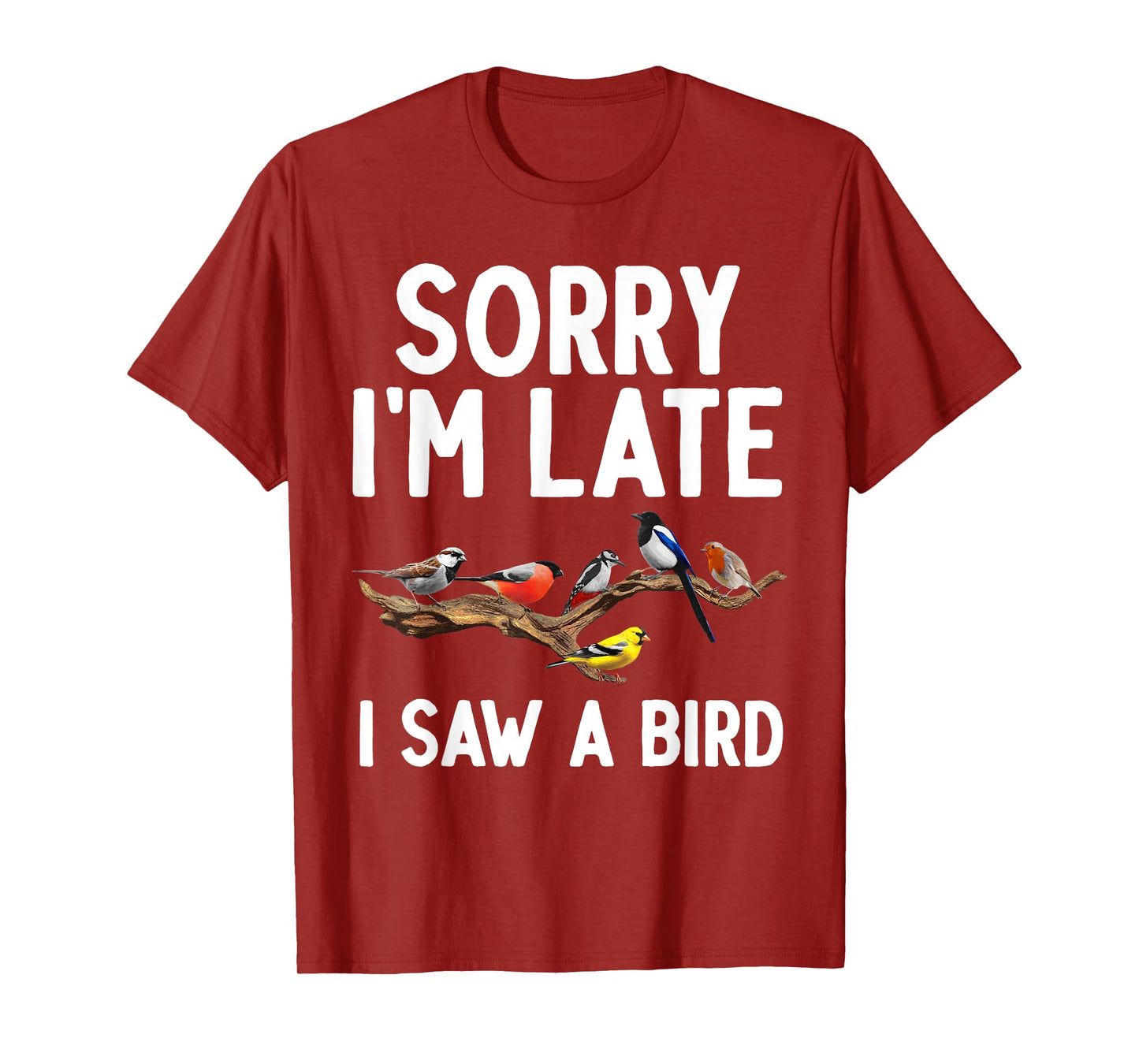 Cool Bird Watching Art For Men Women Birder Nerd Birdwatcher T-Shirt