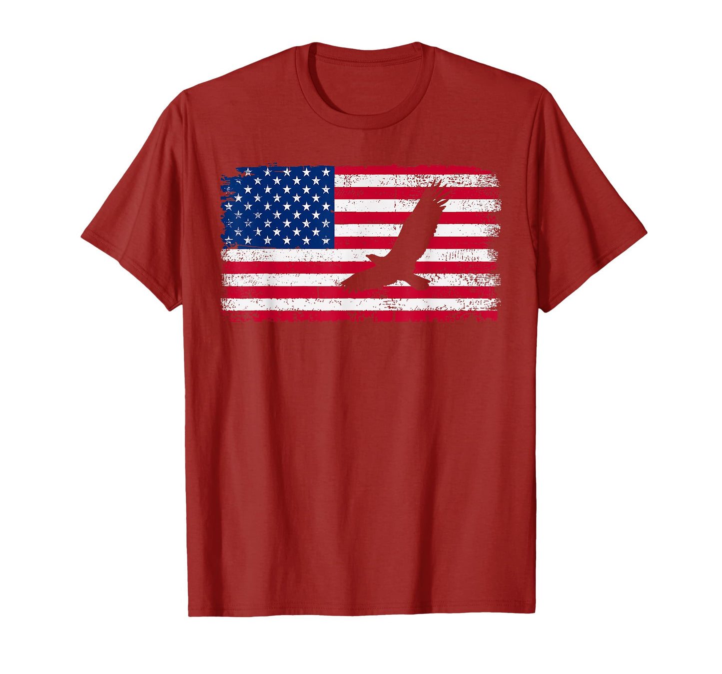 American Flag Patriotic USA Bald Eagle 4th of July T-Shirt