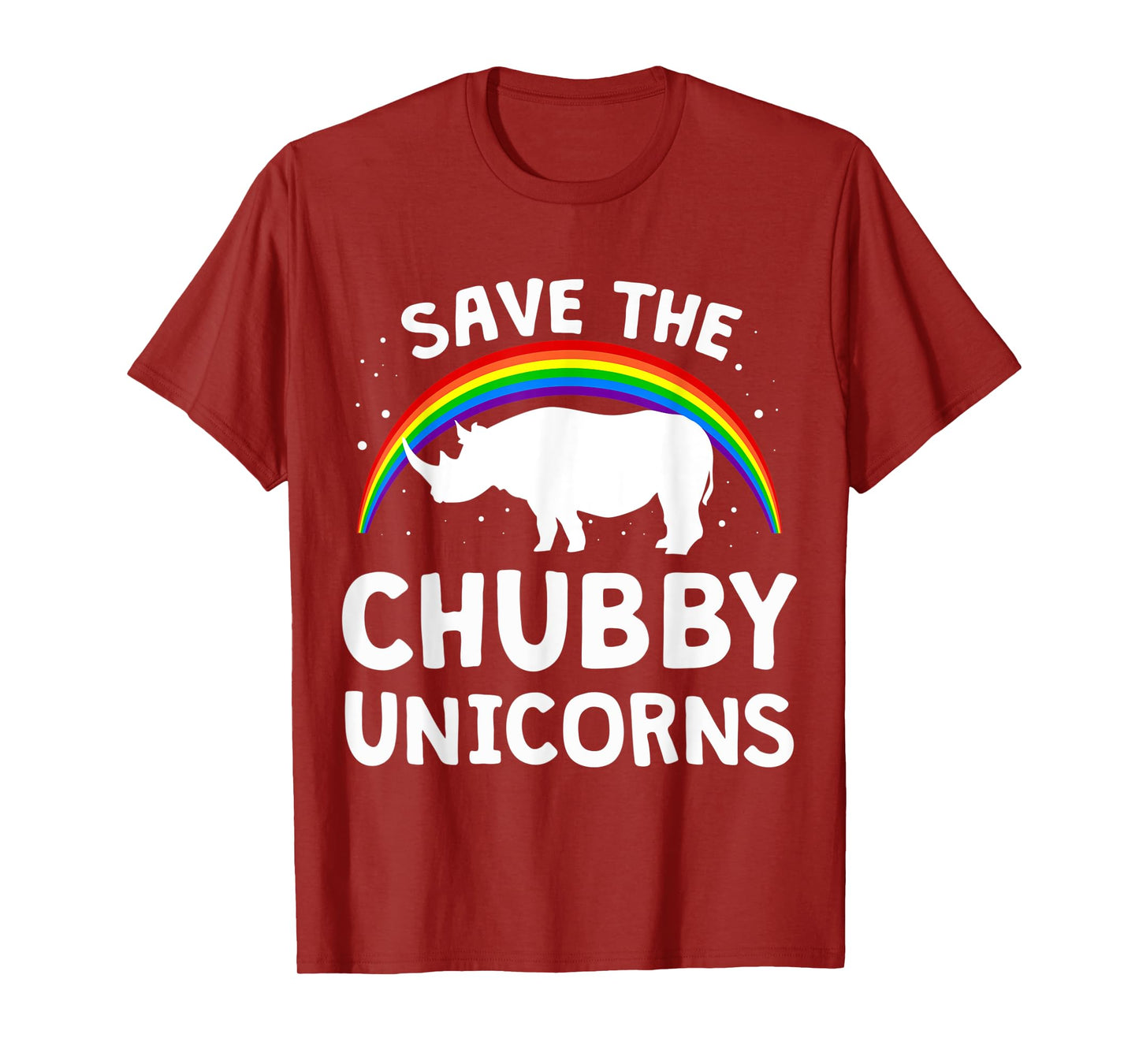 Funny Save The Chubby Unicorns Tee Shirt Rhino Lover Gift
