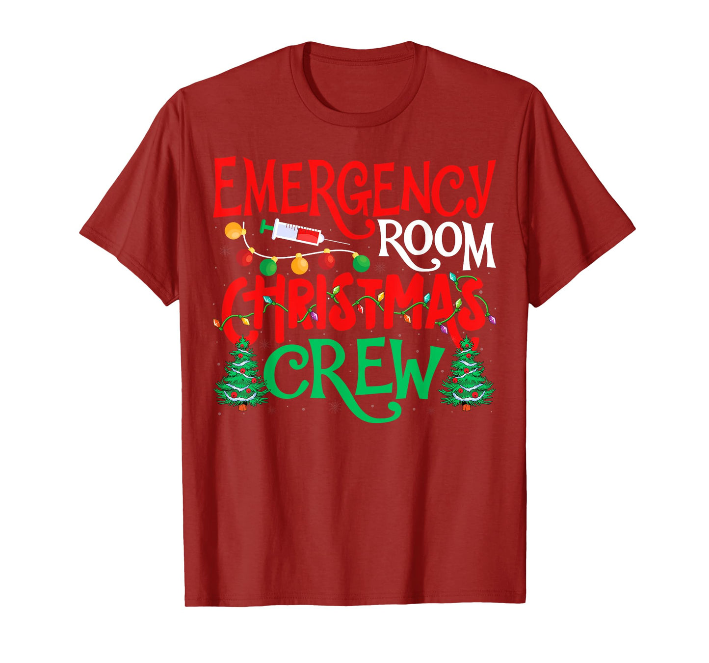 Emergency Room Christmas Crew ER Nurse Xmas Holiday Nursing T-Shirt