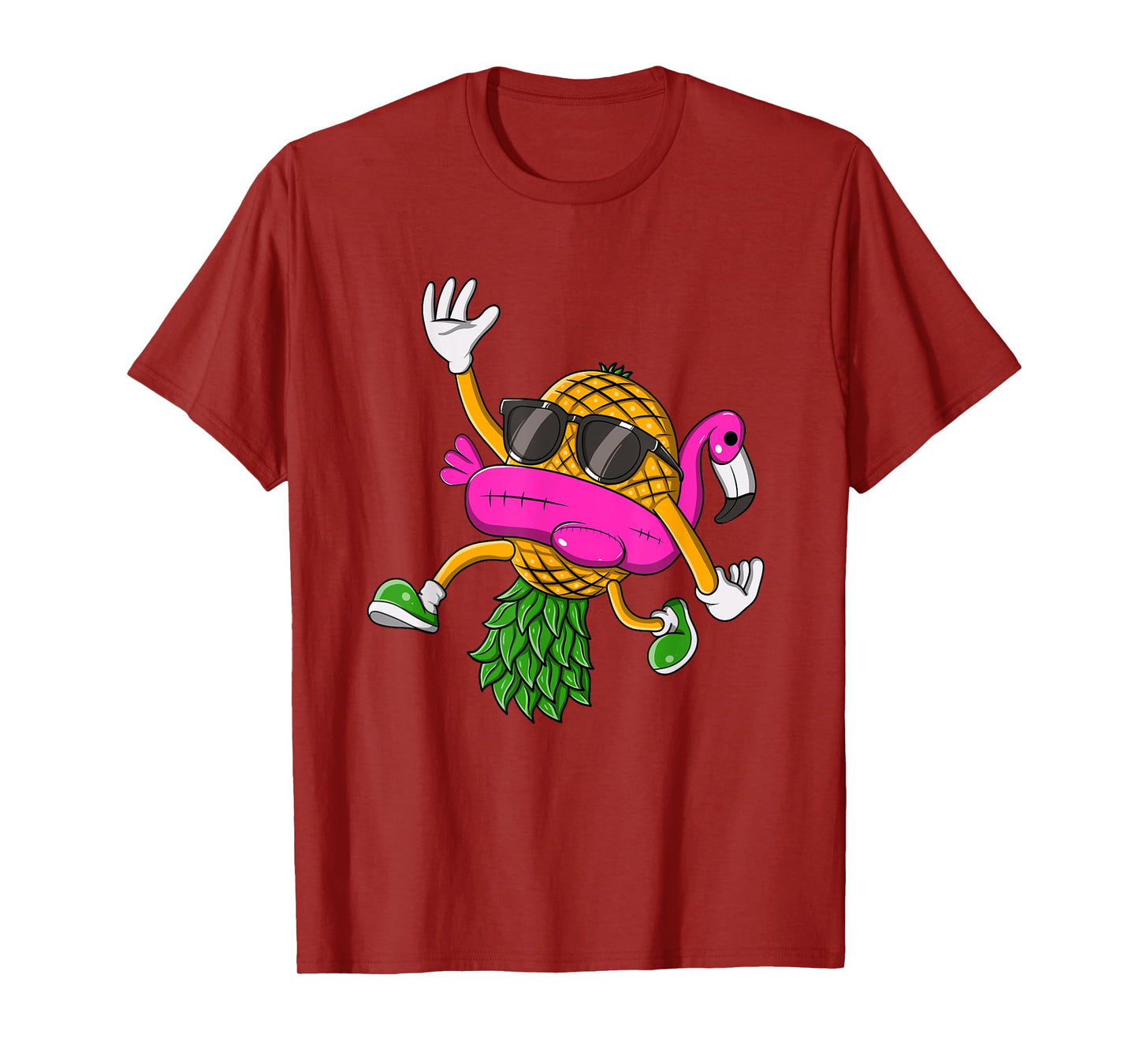 Upside Down Pineapple Swinger Flamingo for Men Women T-Shirt