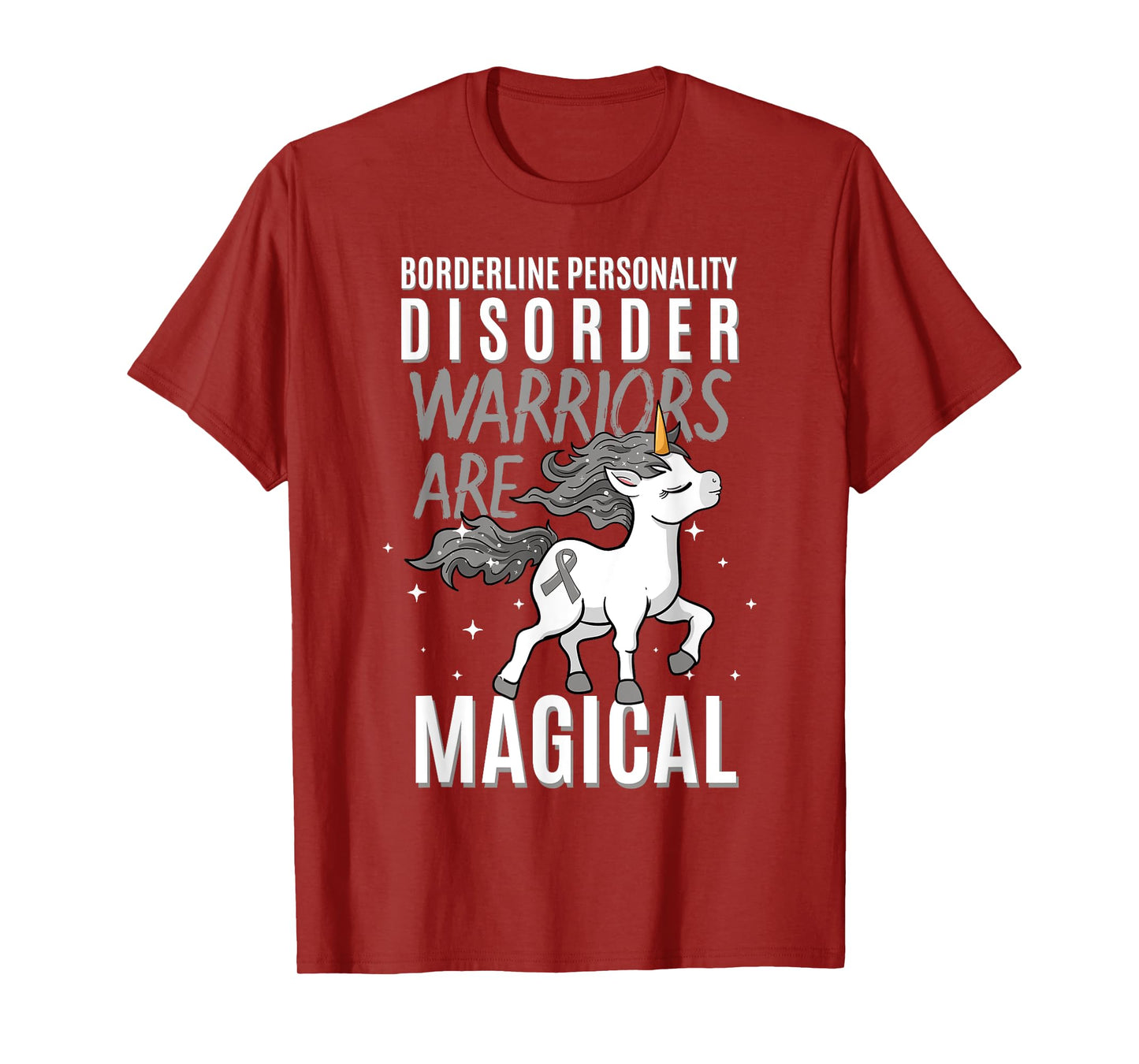 Borderline Personality Disorder Warrior EUPD Unicorn Lover T-Shirt