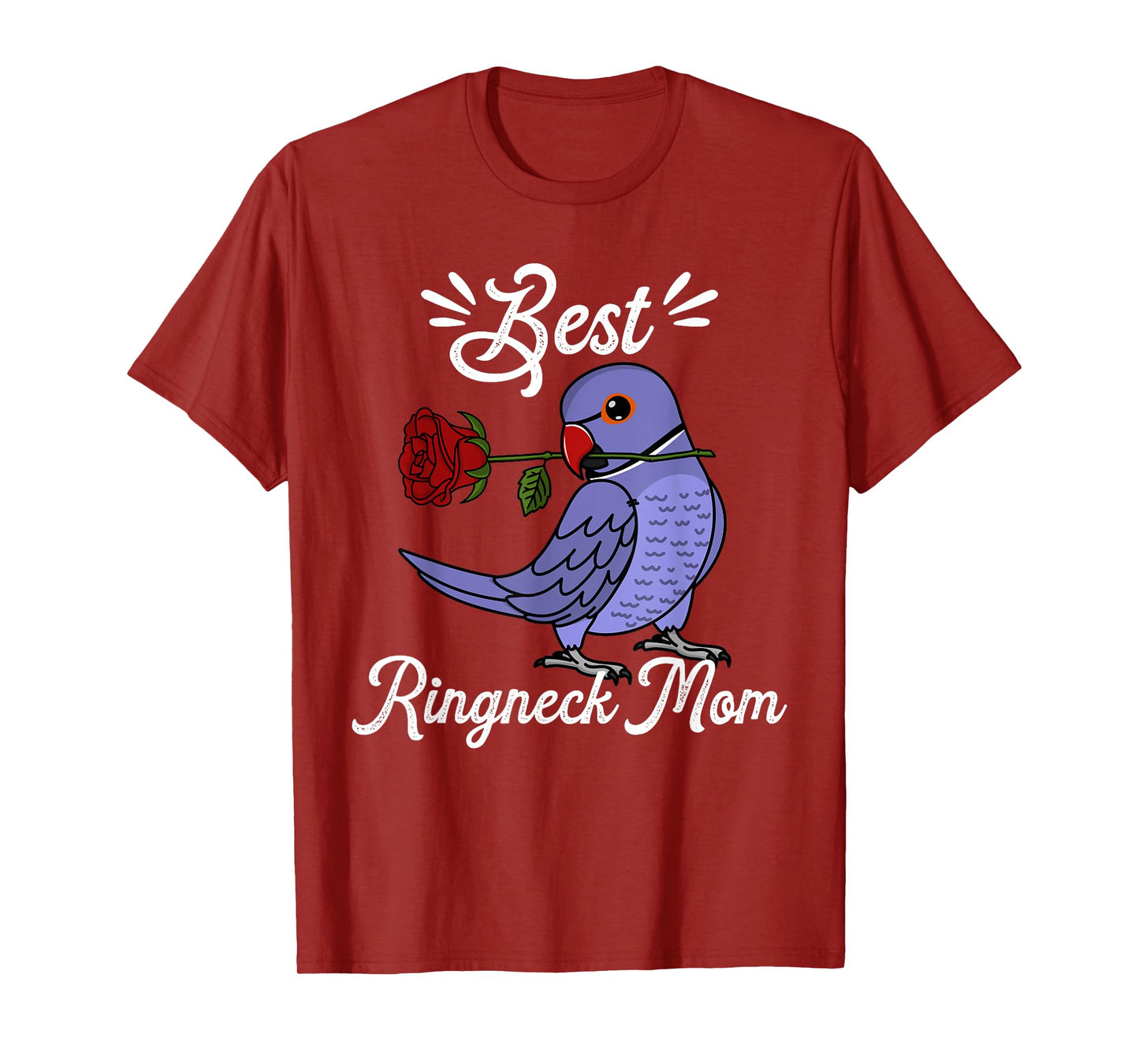 Best Parrot Mom I Violet Indian Ringneck T-Shirt