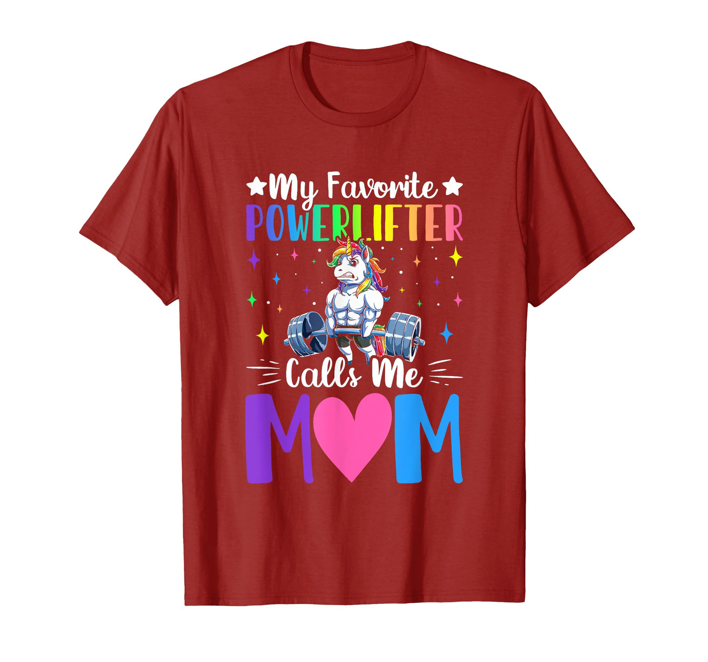 Favorite Powerlifter Calls Me Mom Powerlifting Weightlifting T-Shirt