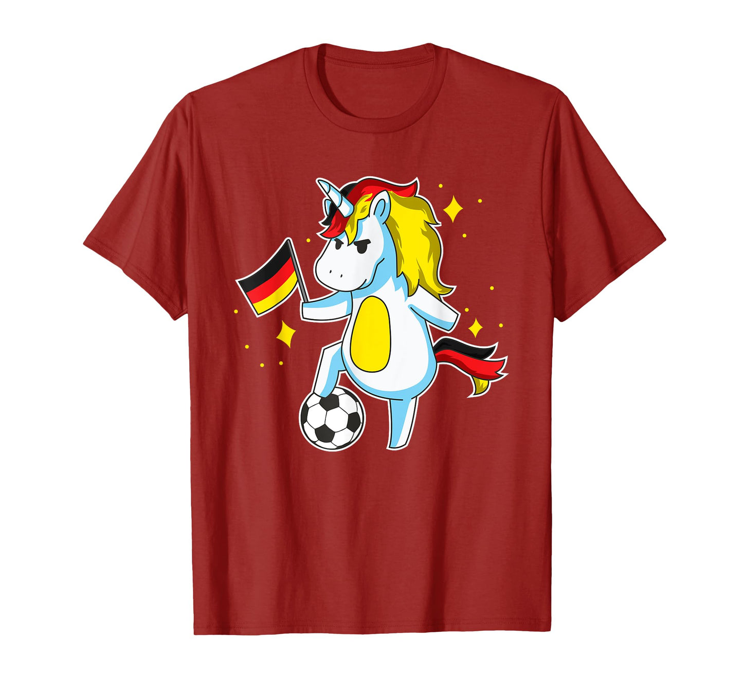 Soccer Unicorn German Jersey Design Germany Football Gift T-Shirt