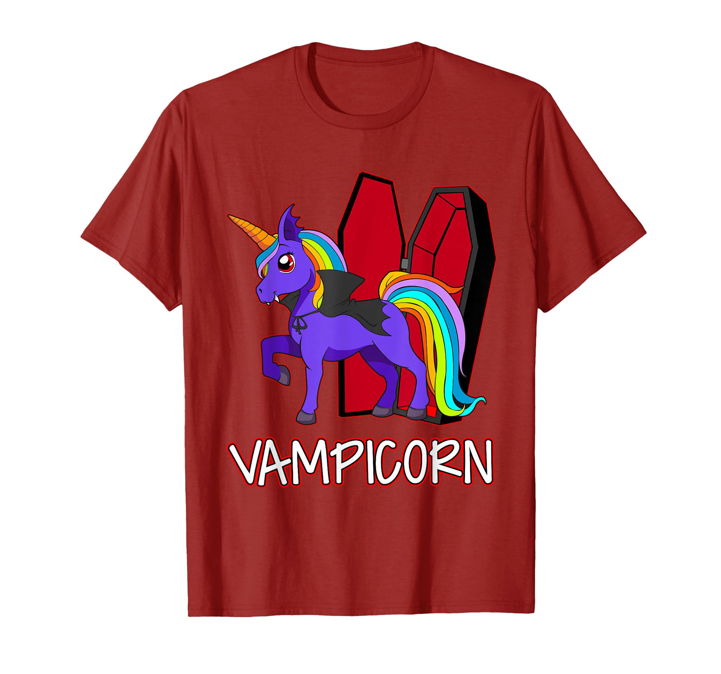 Unicorn Vampire Vampicorn Cute Women Halloween Party T-Shirt