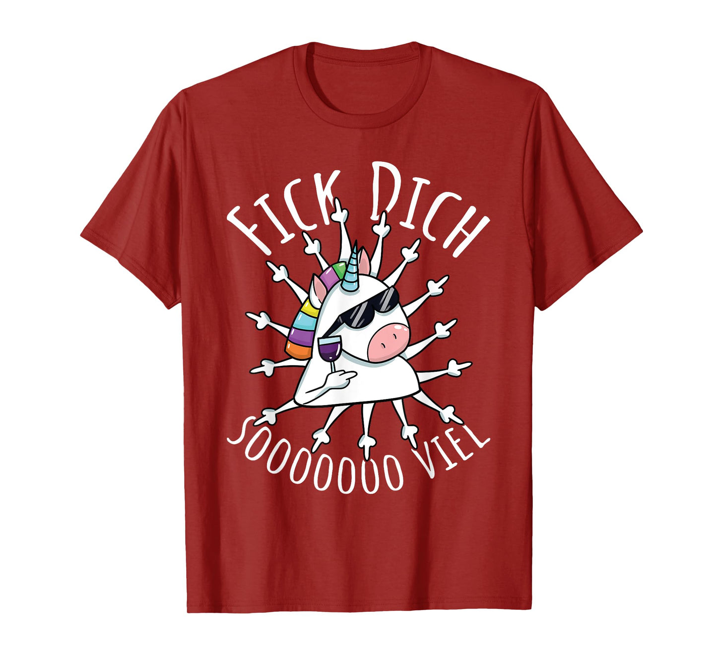 Fick Dich So Much | Evil Misanthrop Unicorn | Sarcasm T-Shirt