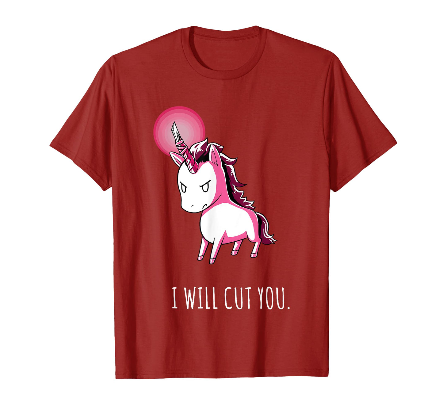 I Will Cut You Stabby Unicorn Funny T-Shirt