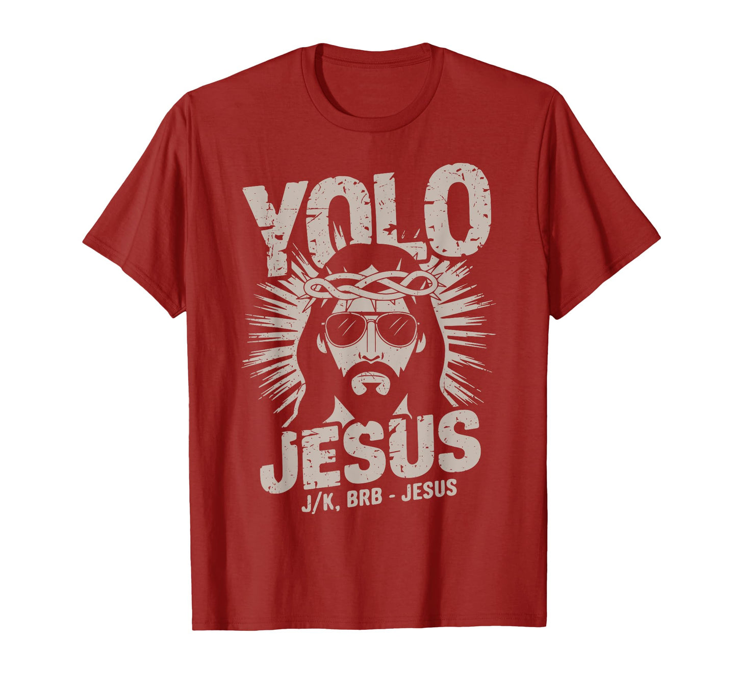 Funny Yolo JK BRB Jesus Christian Easter Teen Boy Toddler T-Shirt