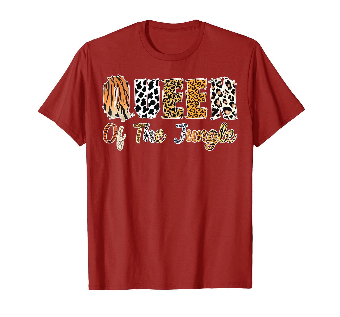 Queen Of The Jungle Birthday Zoo Safari Jungle Animal Family T-Shirt