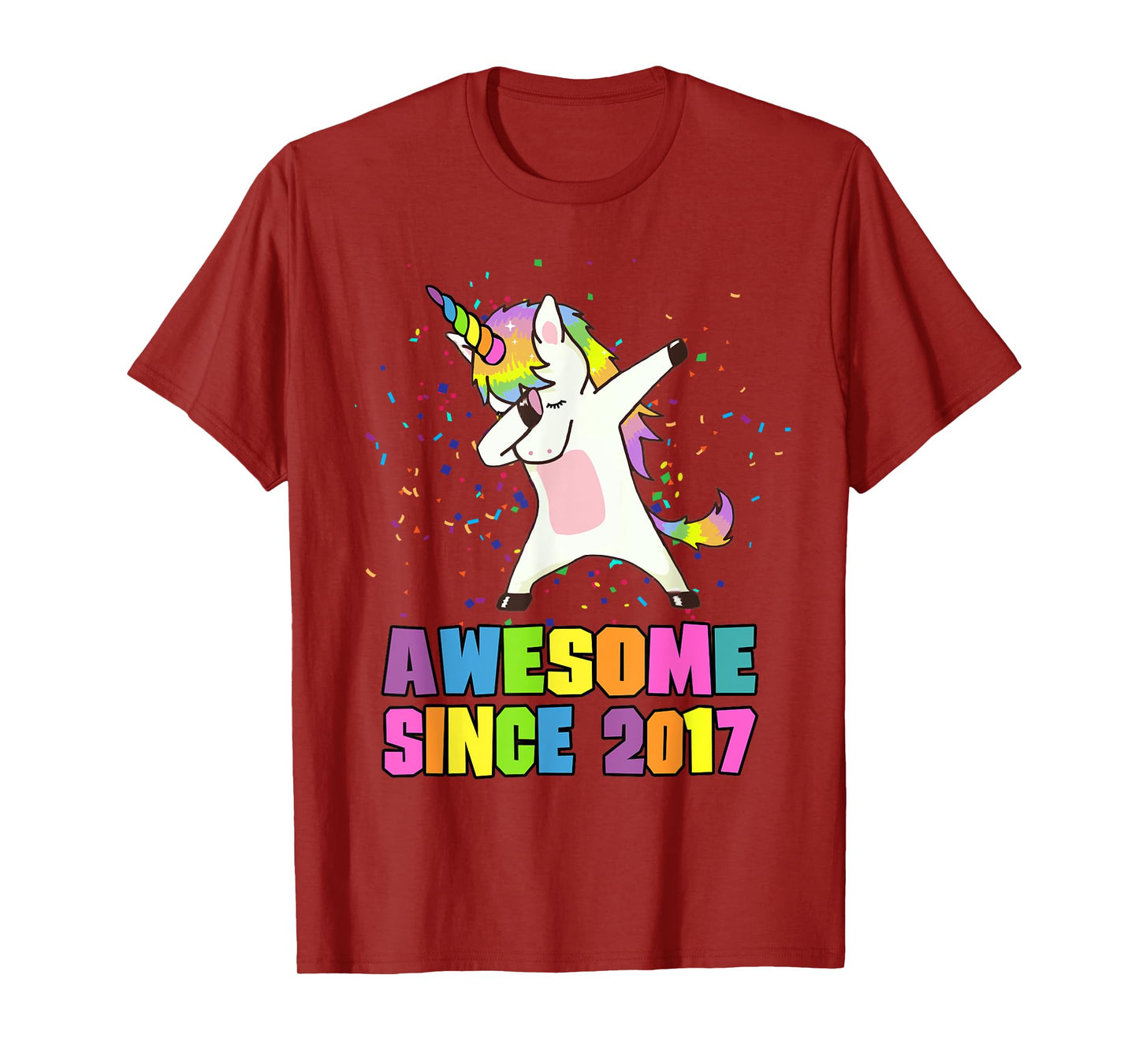 Awesome Since 2017 Unicorn T-Shirt