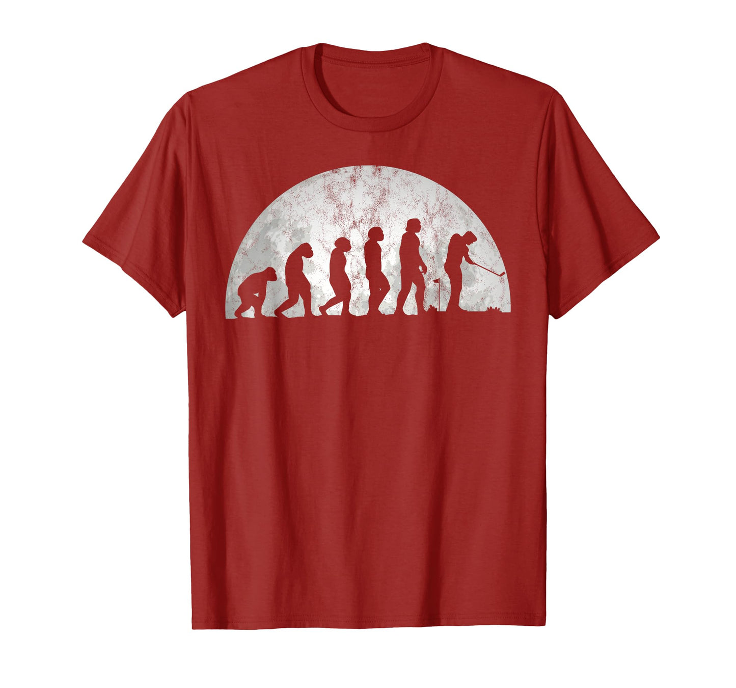 Golf Evolution - Evolution Of Man Golfing T-Shirt